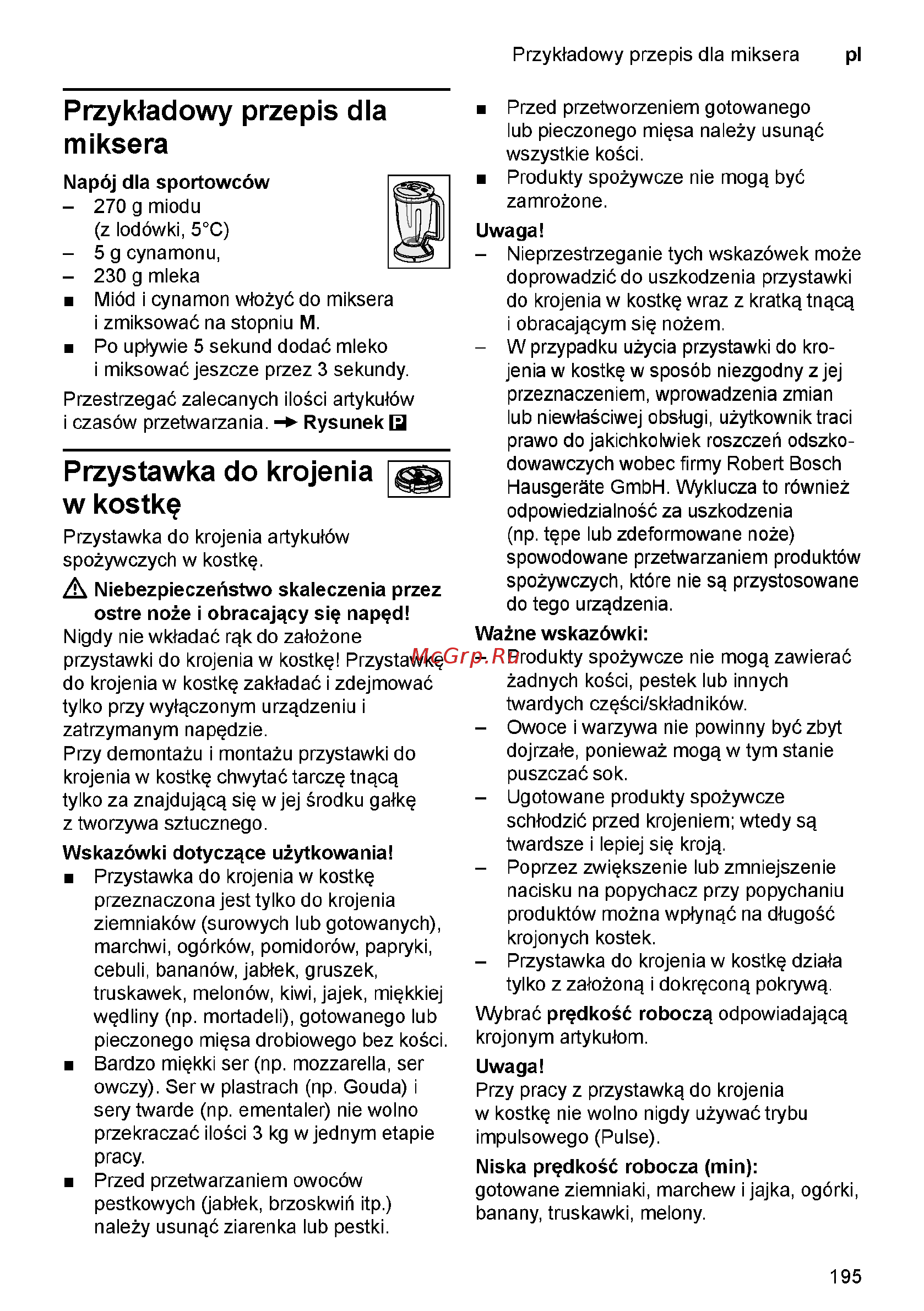 Bosch MC812W872 Руководство пользователя онлайн [195/260] 407633