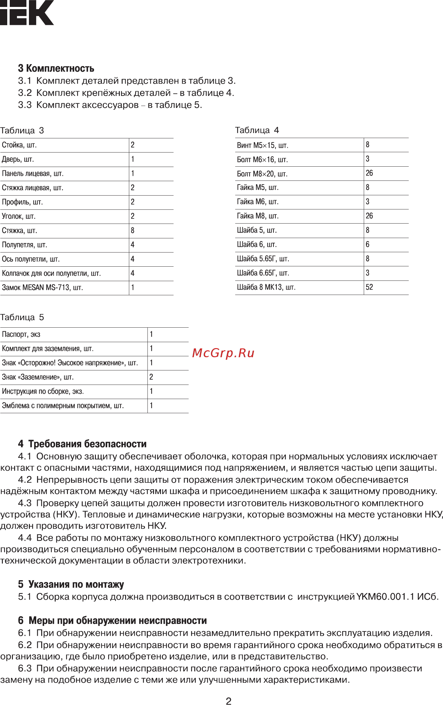 Iek YKM60-M1-20-6-6 [2/4] Страница 2