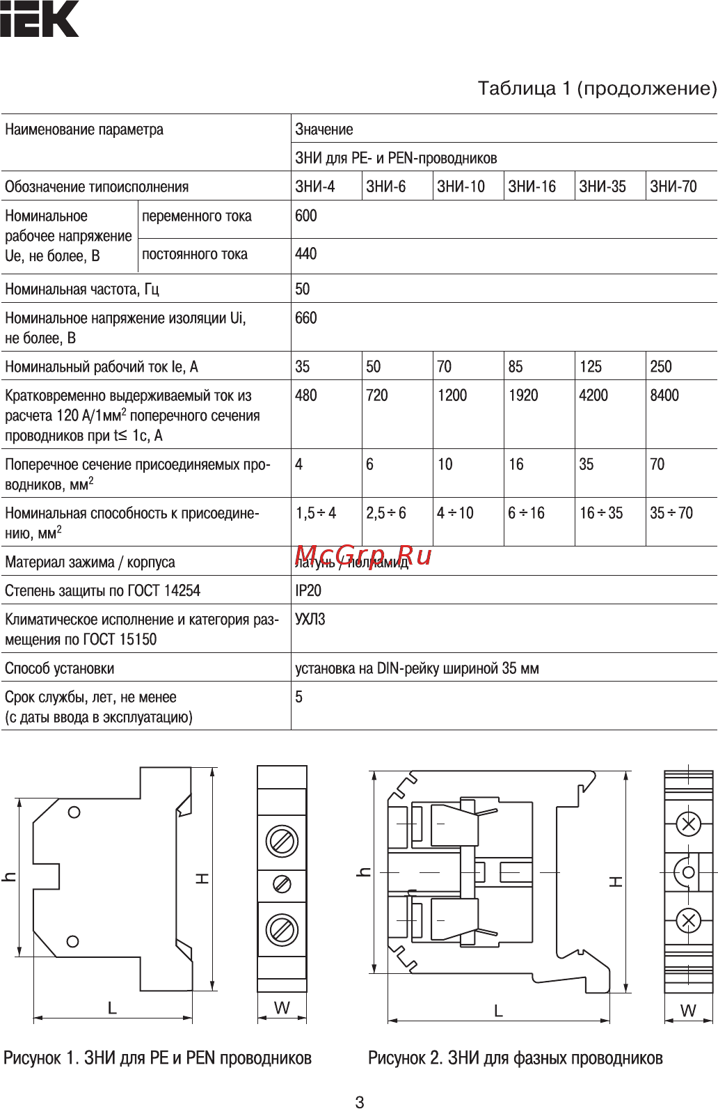 Iek YZN20-016-K52 [3/7] Страница 3