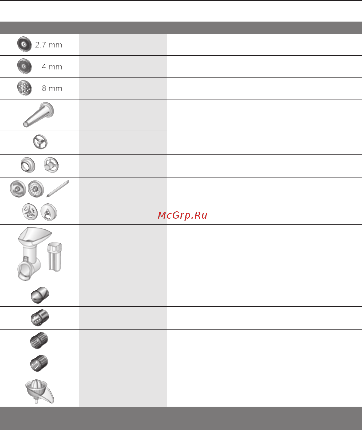 Bosch MFW 3710B [12/70] Ersatzteile und zubehör