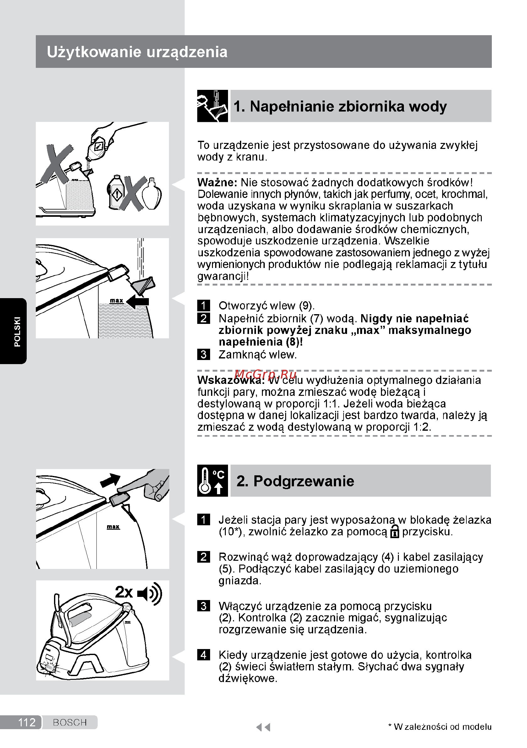 Bosch TDS6140 Руководство по эксплуатации онлайн [112/166] 408036