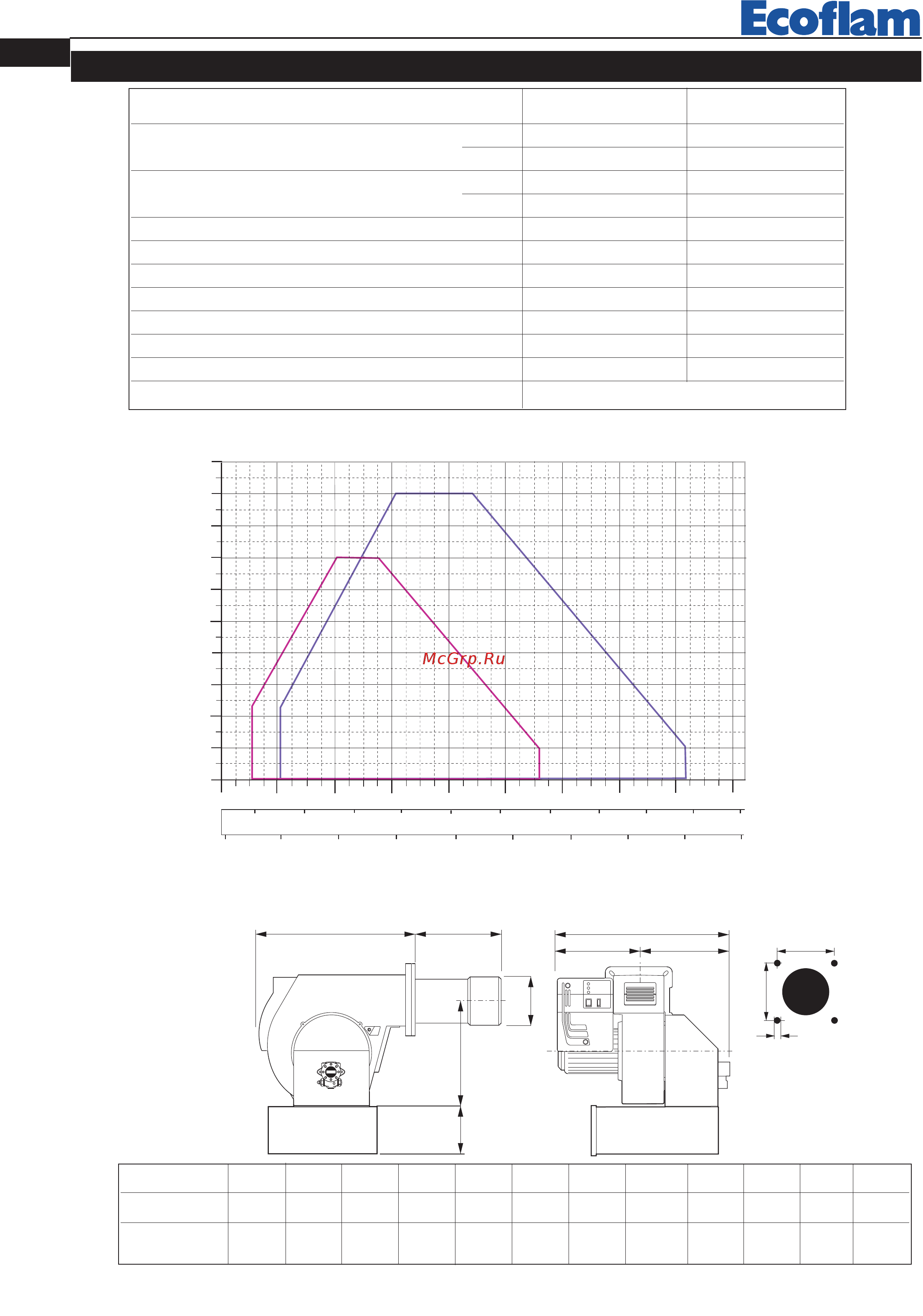 Ecoflam MAIOR P 200.1 AB ТC [8/40] Models a b c d d1 e f g h i l m