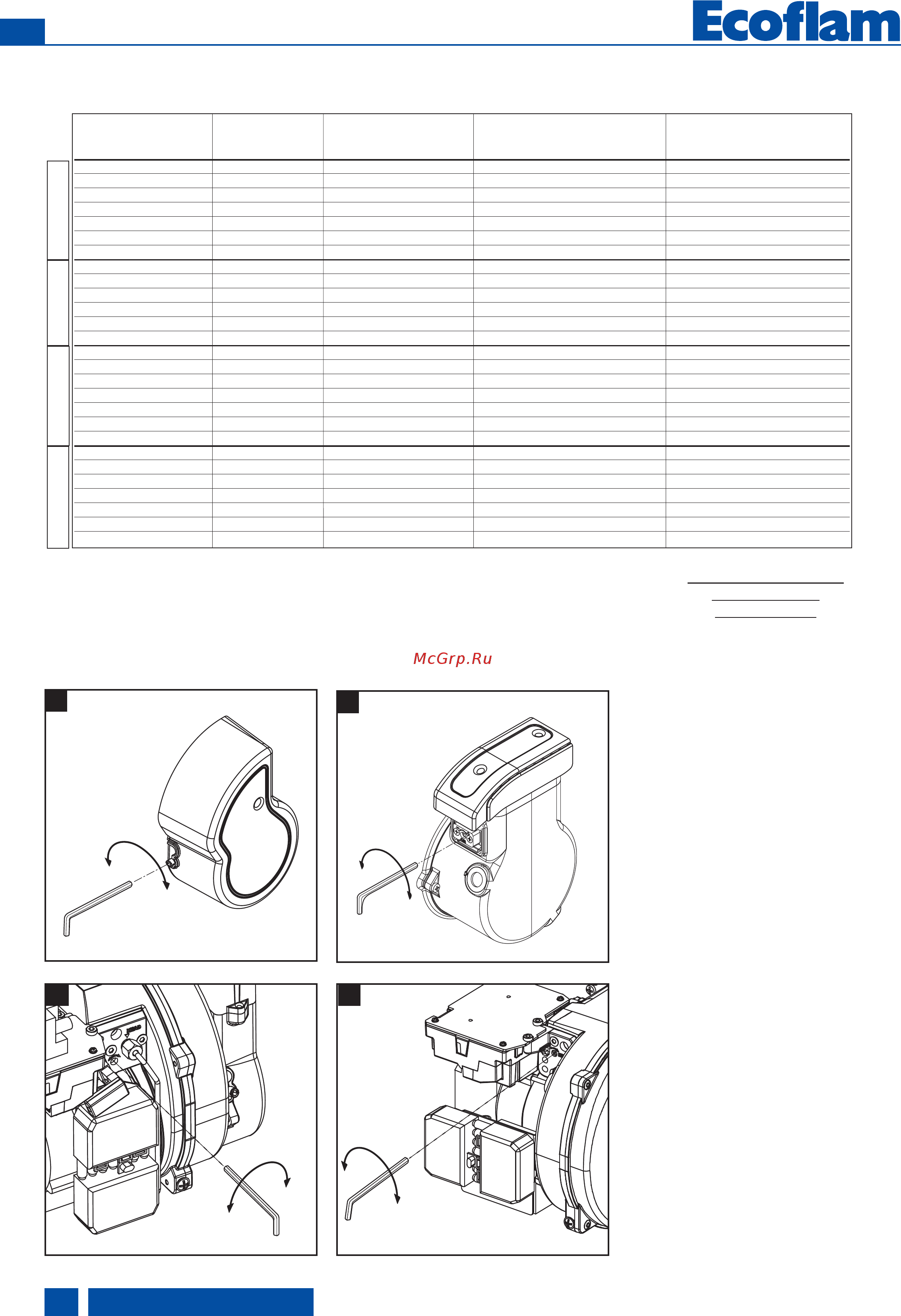 Ecoflam MAX 4 TW TL [50/72] Datos de ajuste ajuste del aire