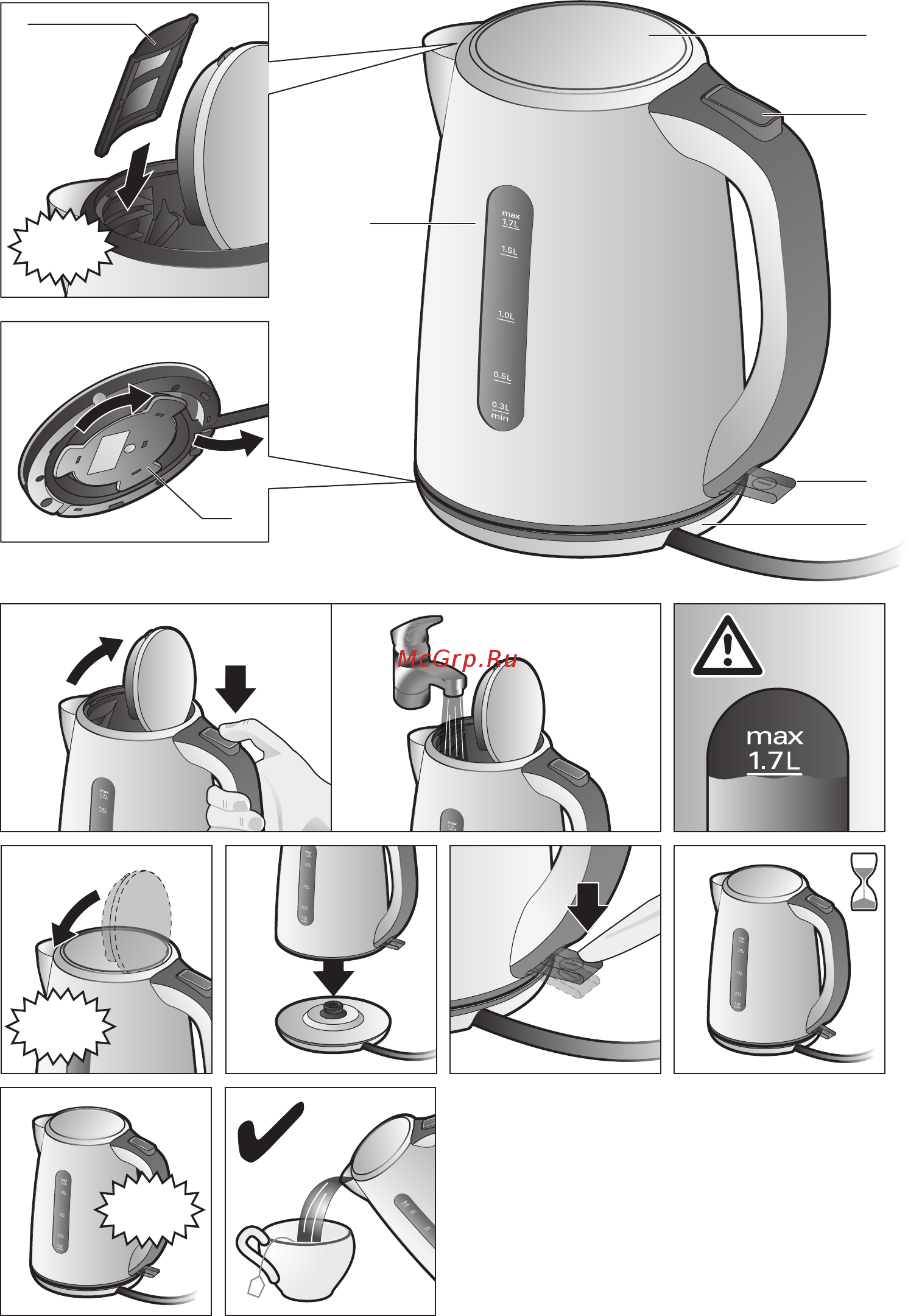 Bosch TWK7507 Руководство по эксплуатации онлайн [3/0] 878249