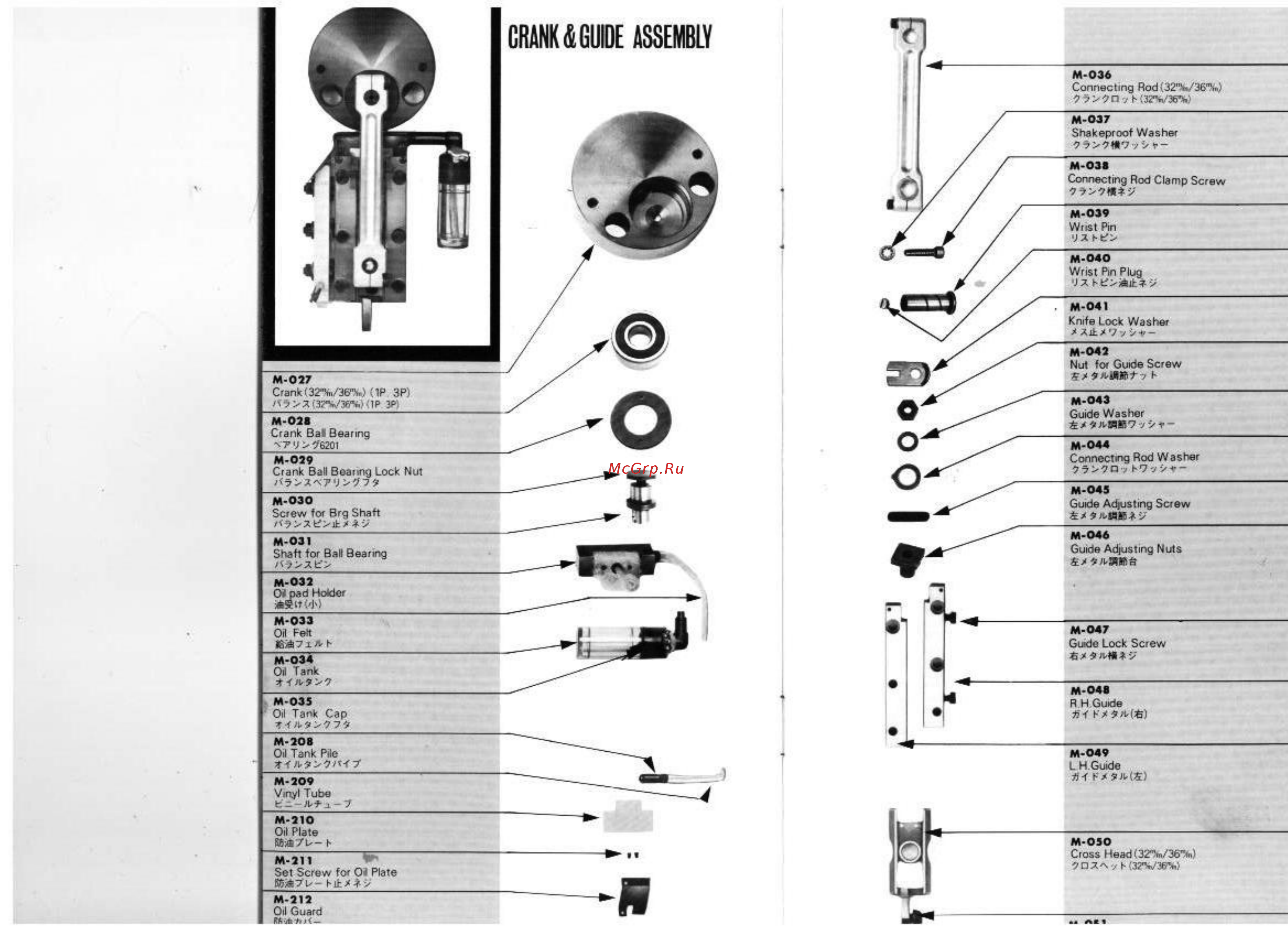Aurora NSK110-K [2/9] Crank guide assembly