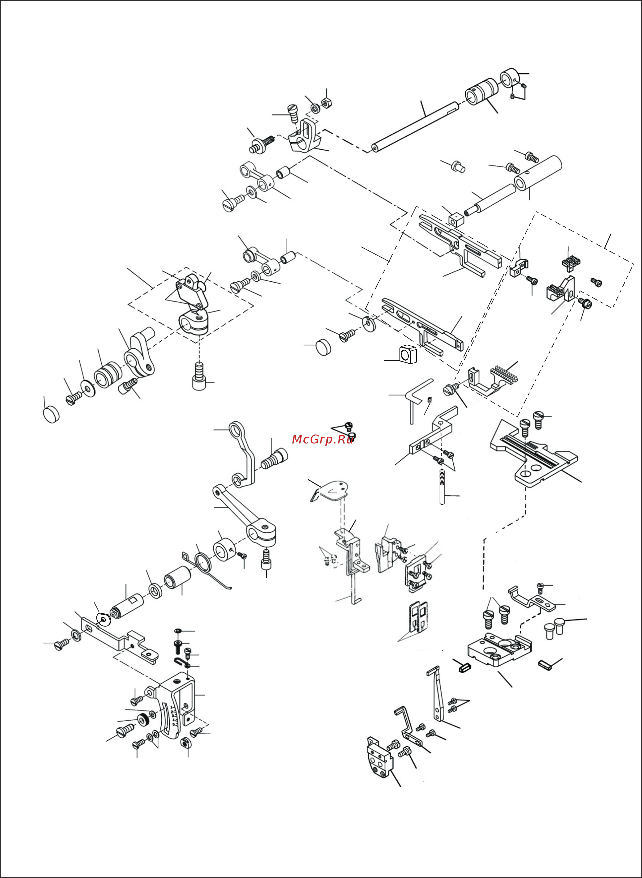 Aurora A-800D-6 [13/32] 差动部件 differential feed mechanism components