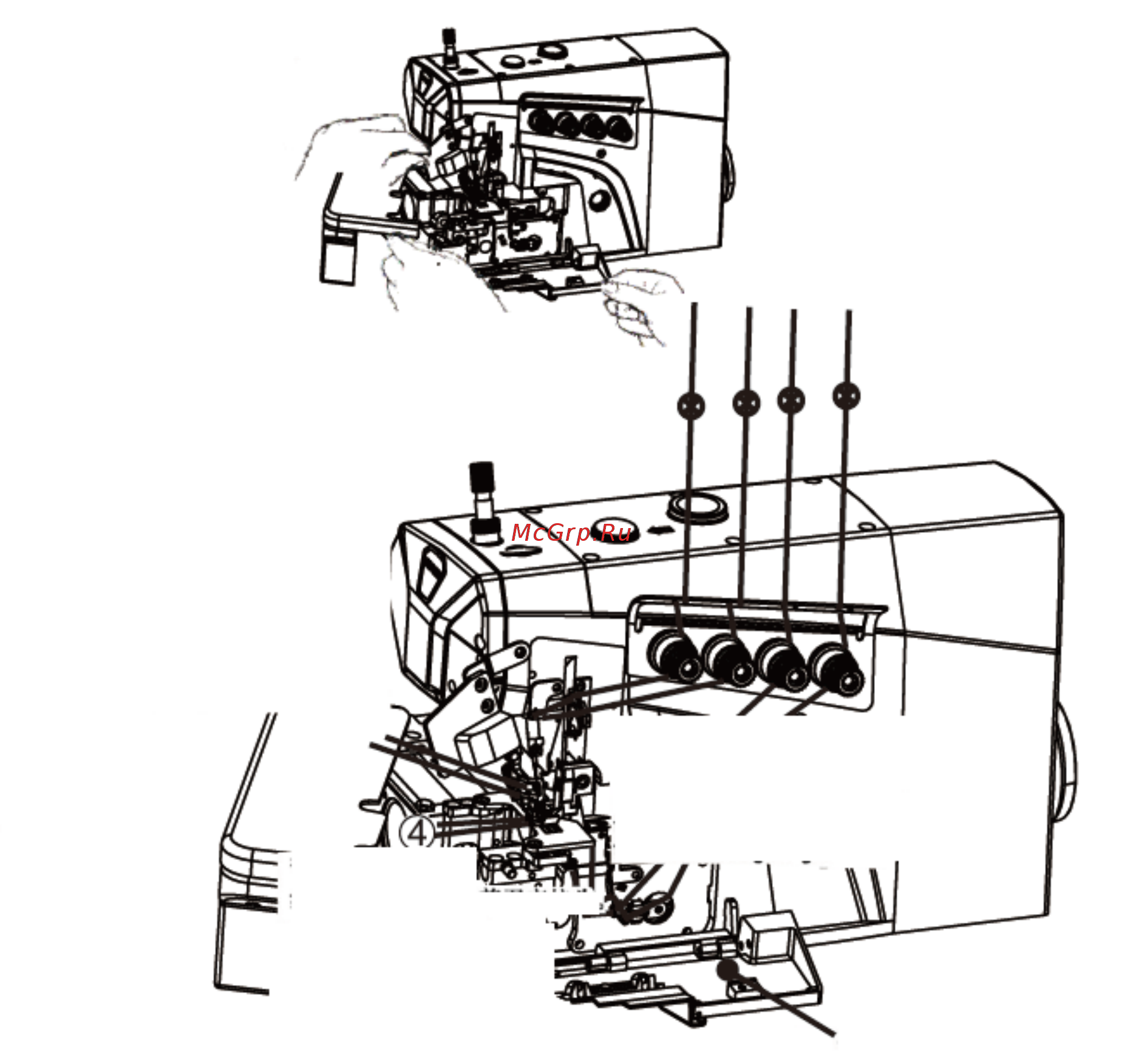 Aurora R-1-5 [5/10] Заправка нити