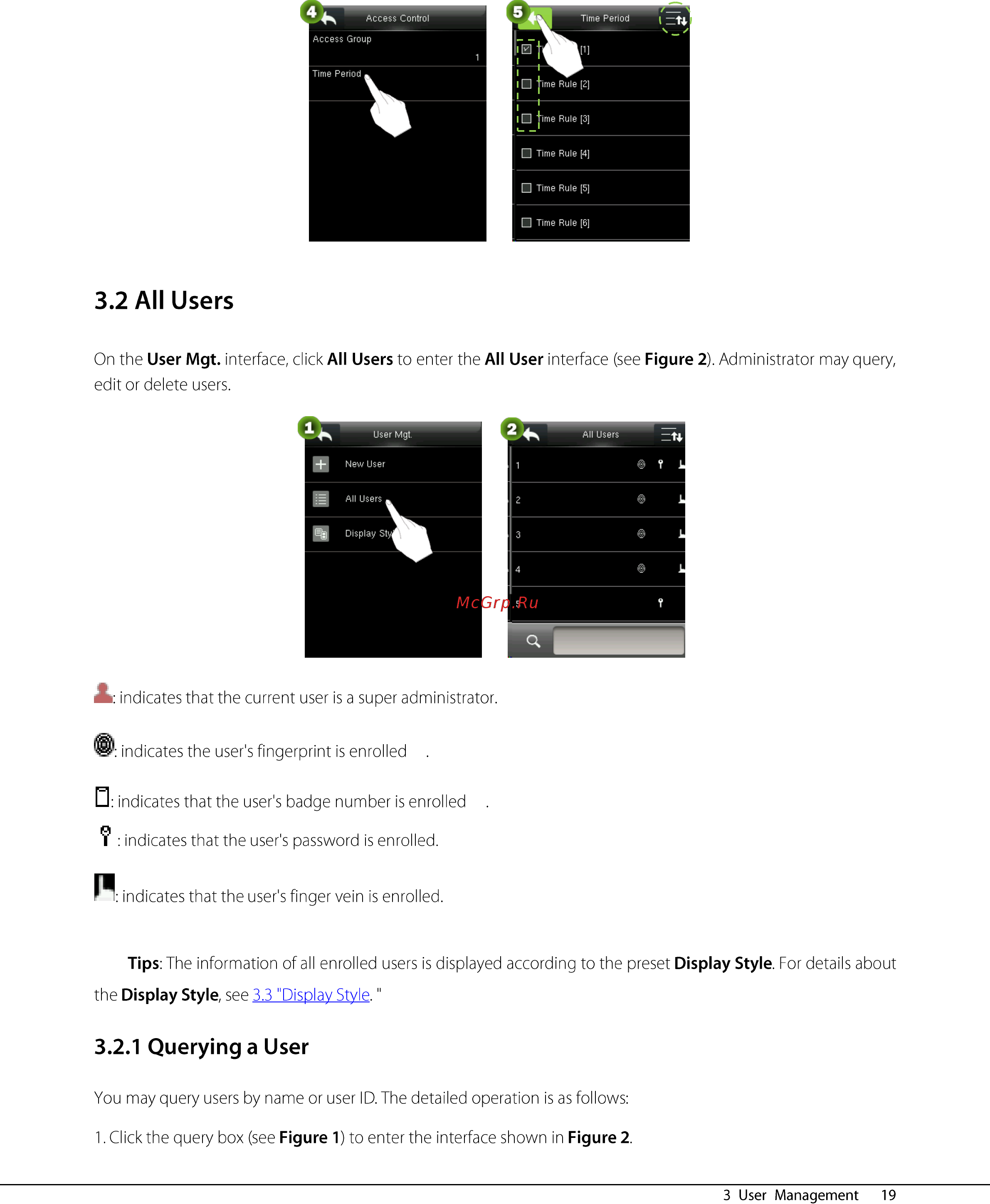 Zkteco inPulse+ [24/76] Querying a user