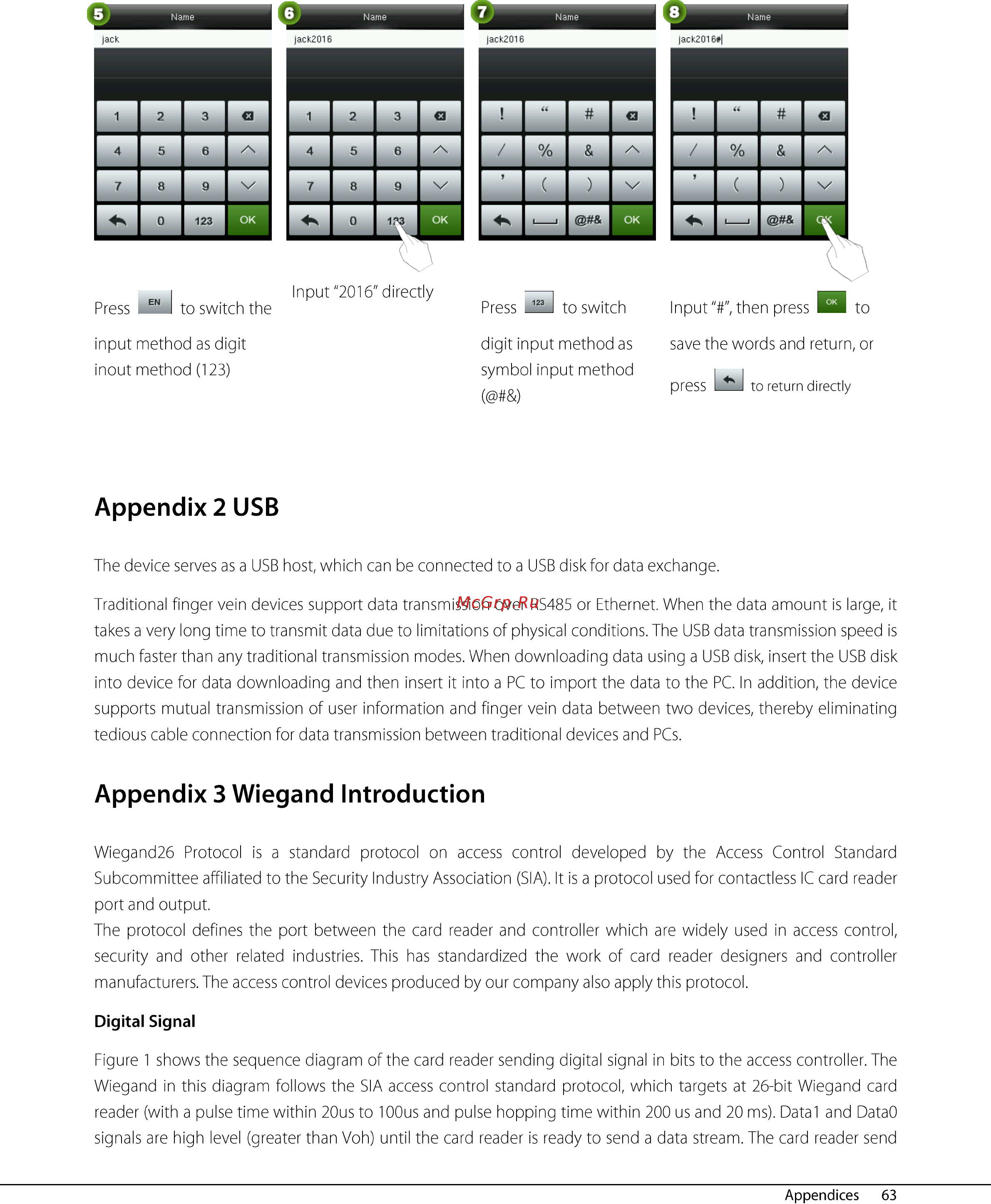 Zkteco inPulse+ [68/76] Appendix 2 usb