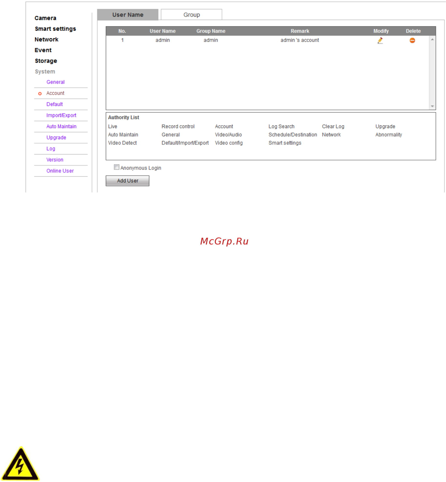 Zkteco ES-854N11H [38/49] Account