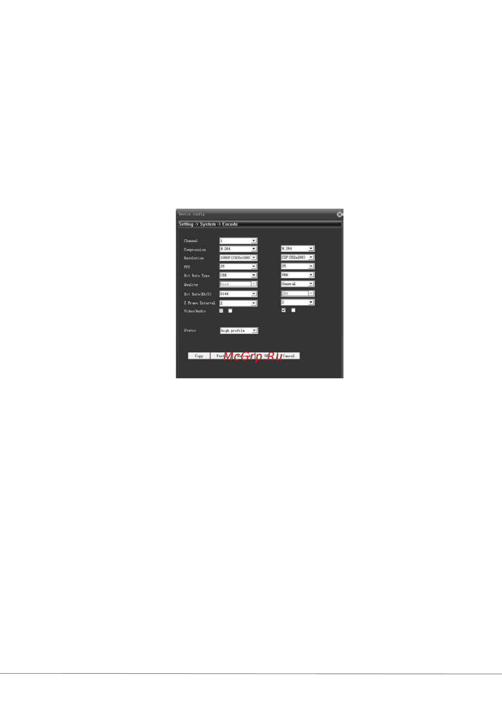 Zkteco PL-852D33F-AM [22/42] Encoding settings