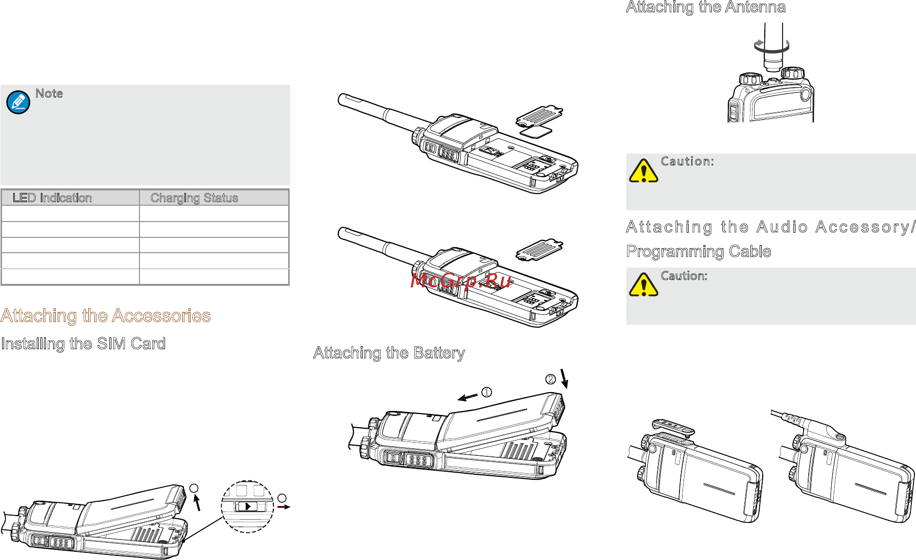Hytera Z1p [7/18] Attaching the accessories