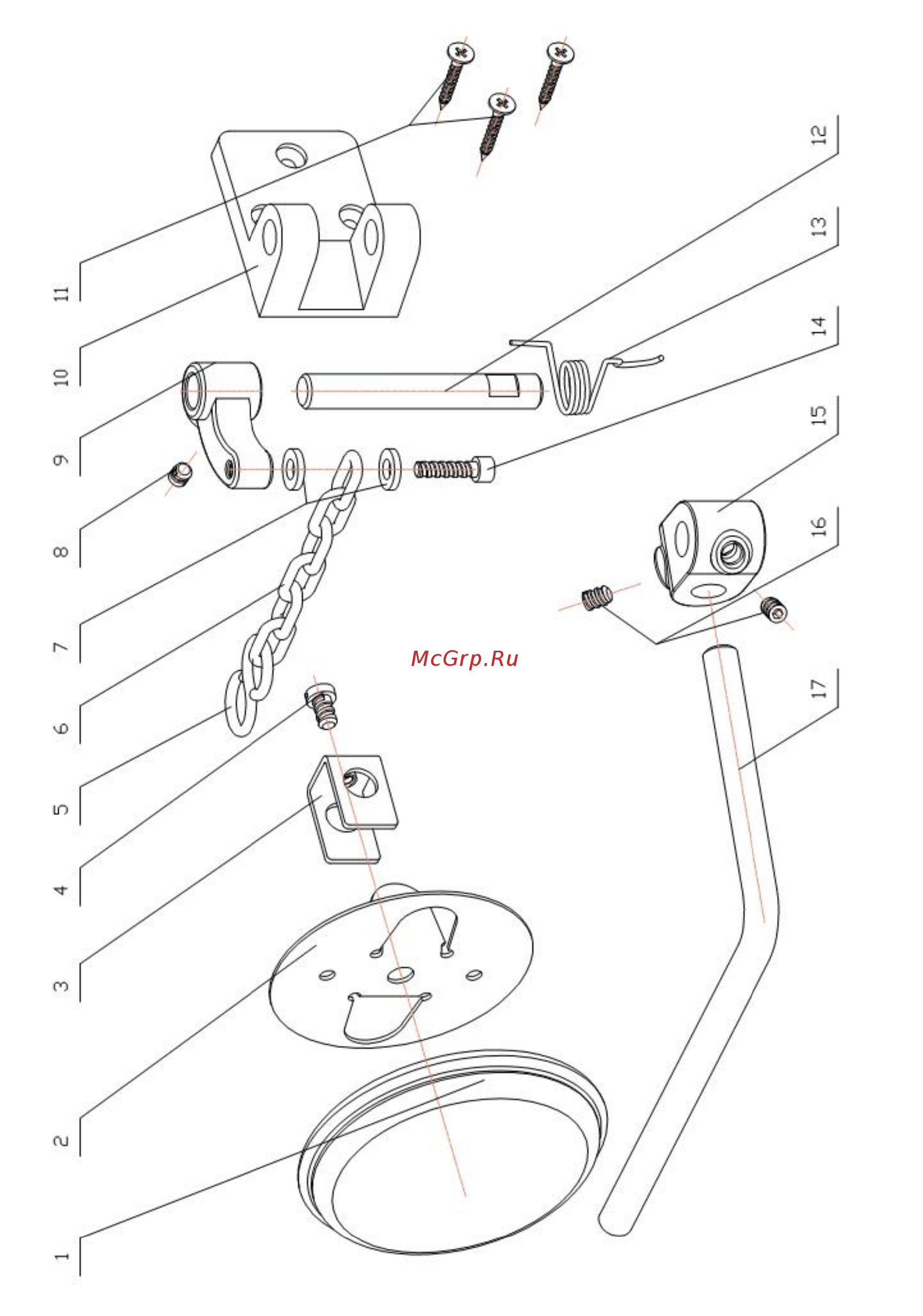 Aurora JJ6003 [26/30] Knee lifter components