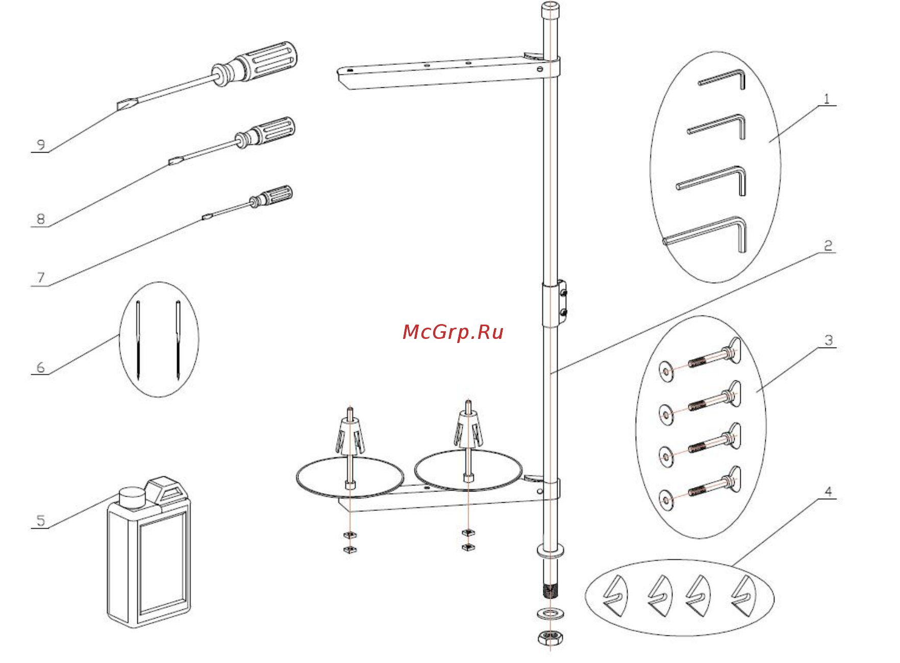 Aurora JJ6003 [28/30] Attachment parts