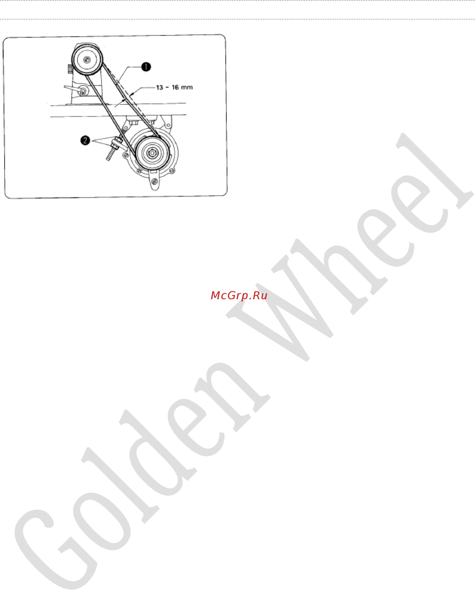 Golden Wheel CS-5100HL [15/44] Установка приводного ремня