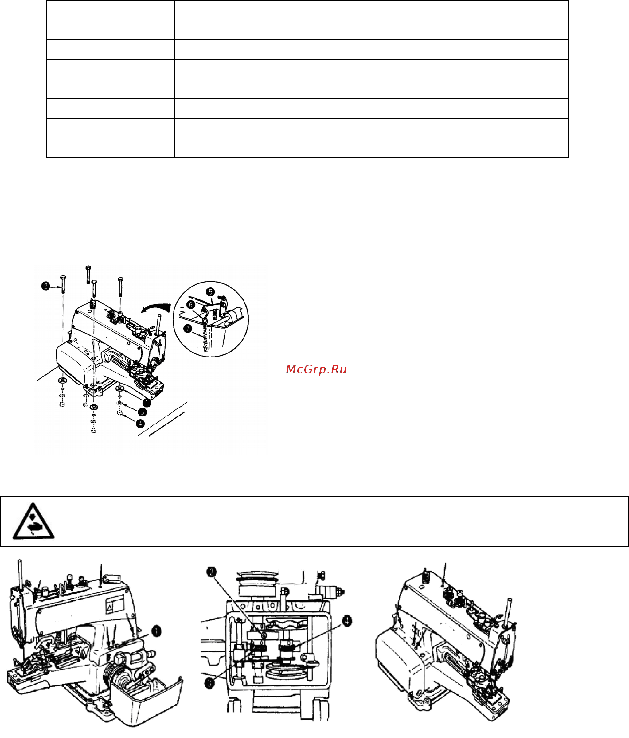 Golden Wheel CSB-7100T [5/21] Установка головной части машины