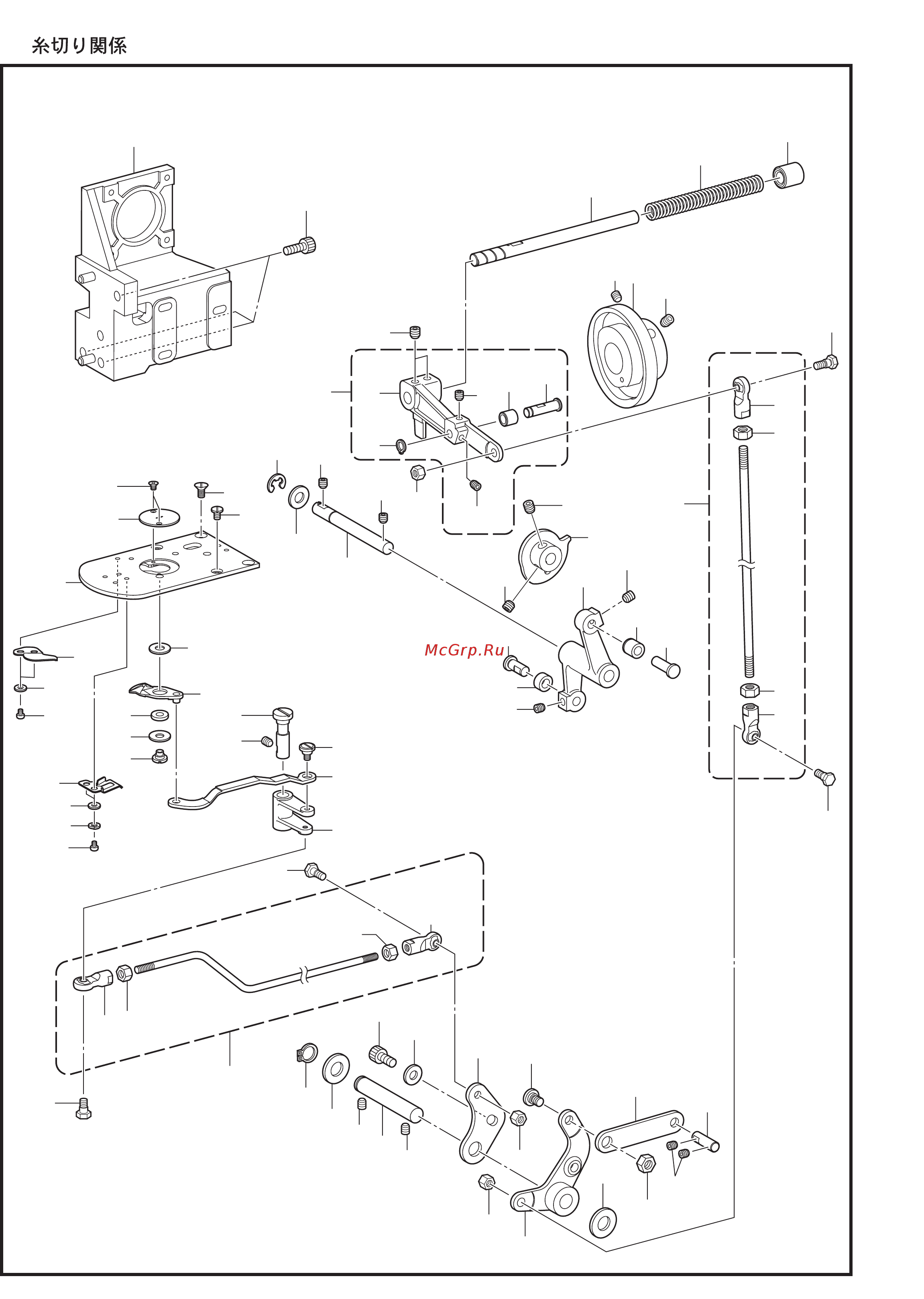Brother KE-430FX [30/68] K thread trimmer mechanism