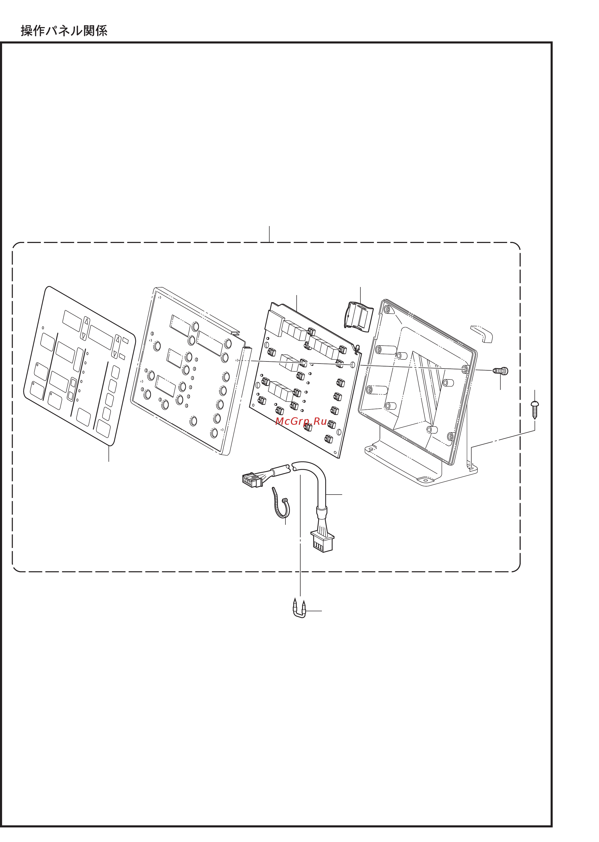 Brother KE-430FX [44/68] R operation panel mechanism