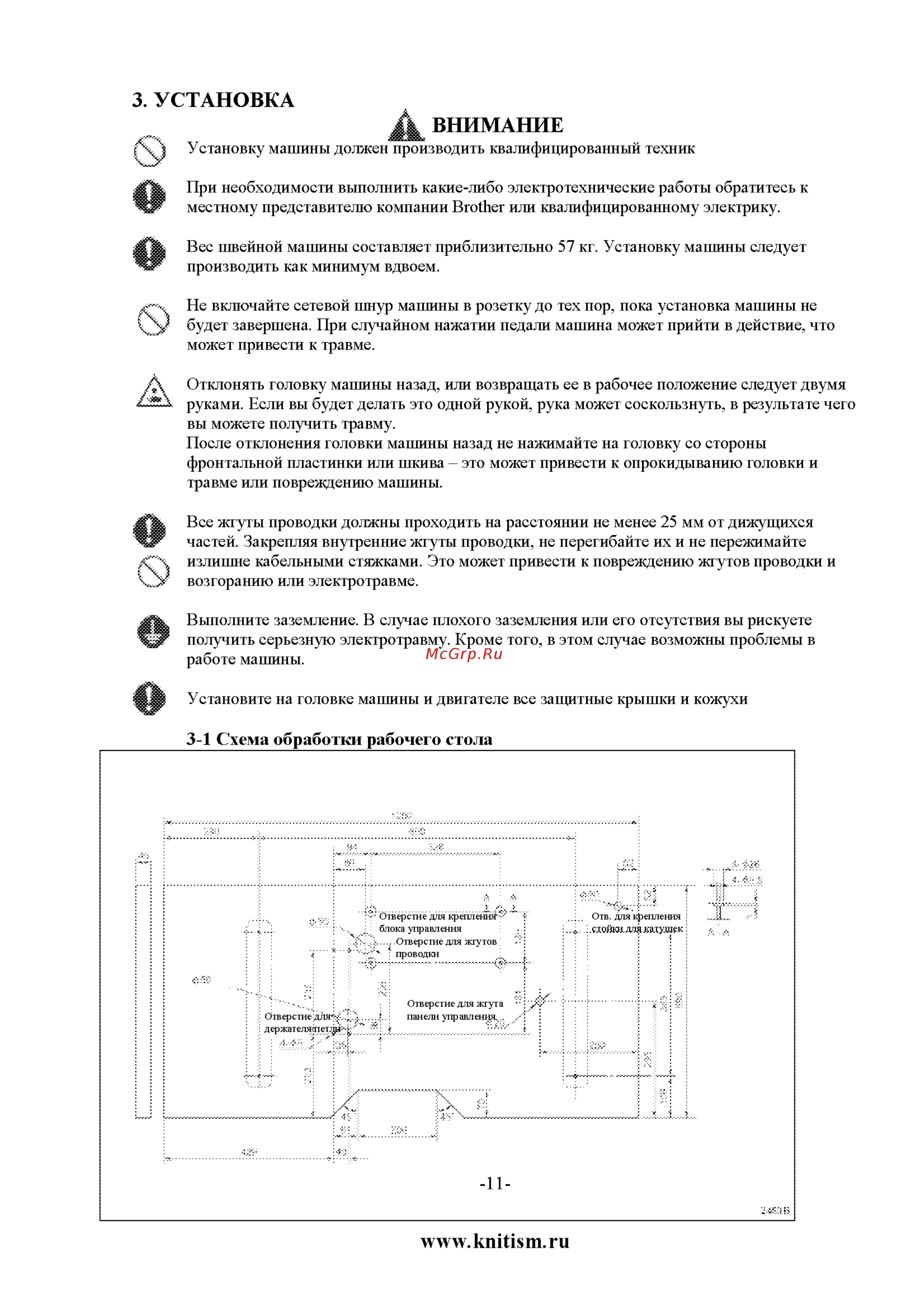 Brother KE-430FX [22/90] Установка