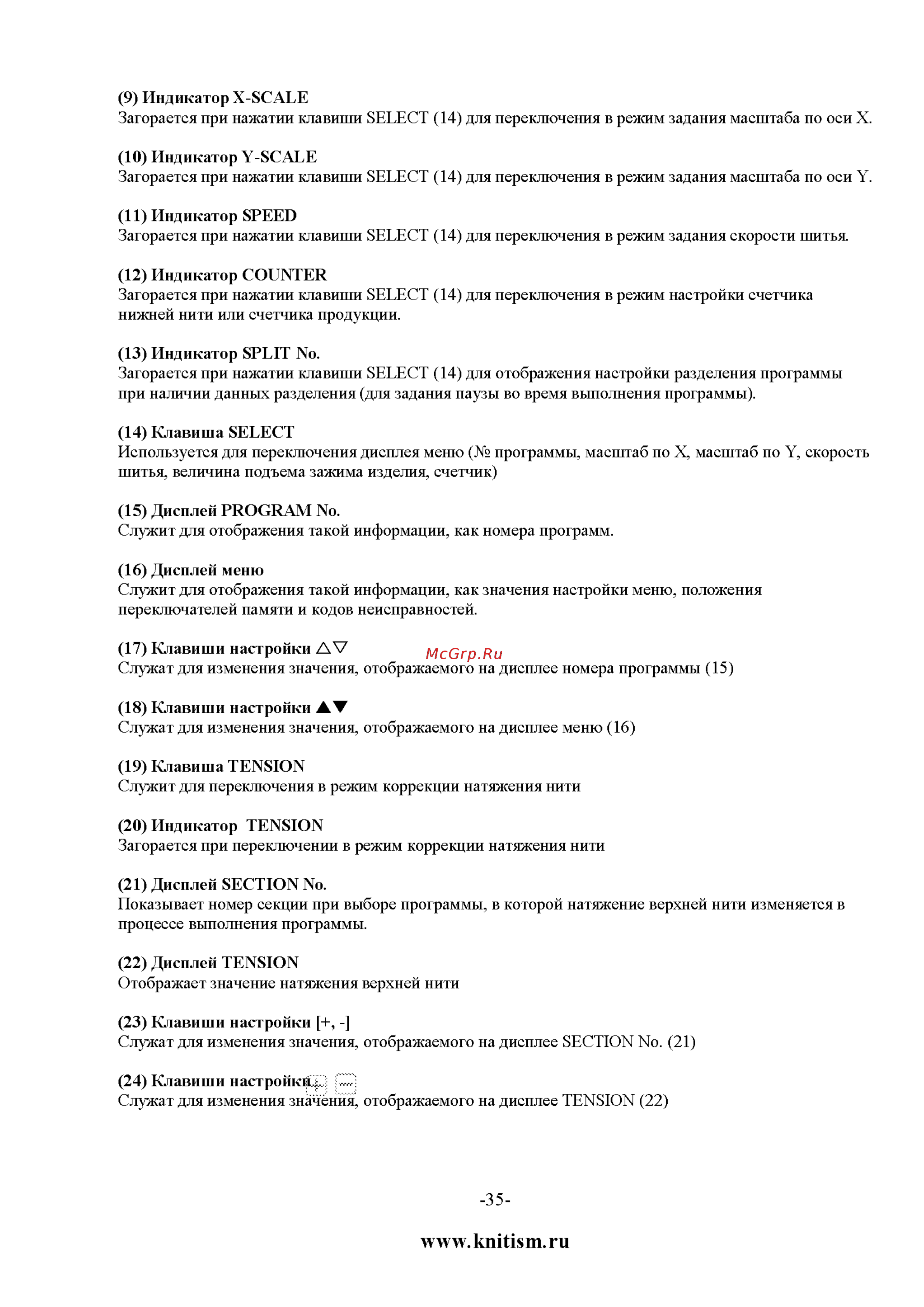 Brother KE-430FX [46/90] Www knitism ru