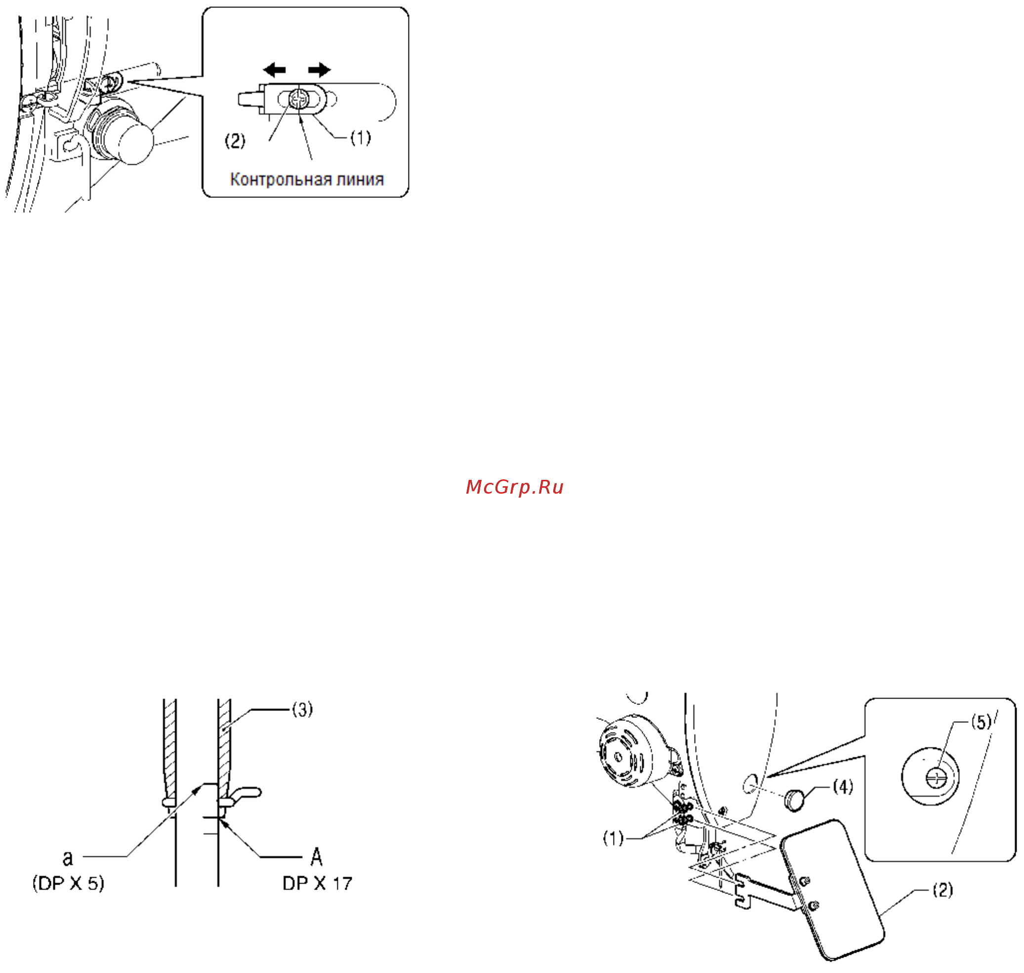 Brother KE-430HS NEXIO [112/128] Направляющая нити с на рукаве машины