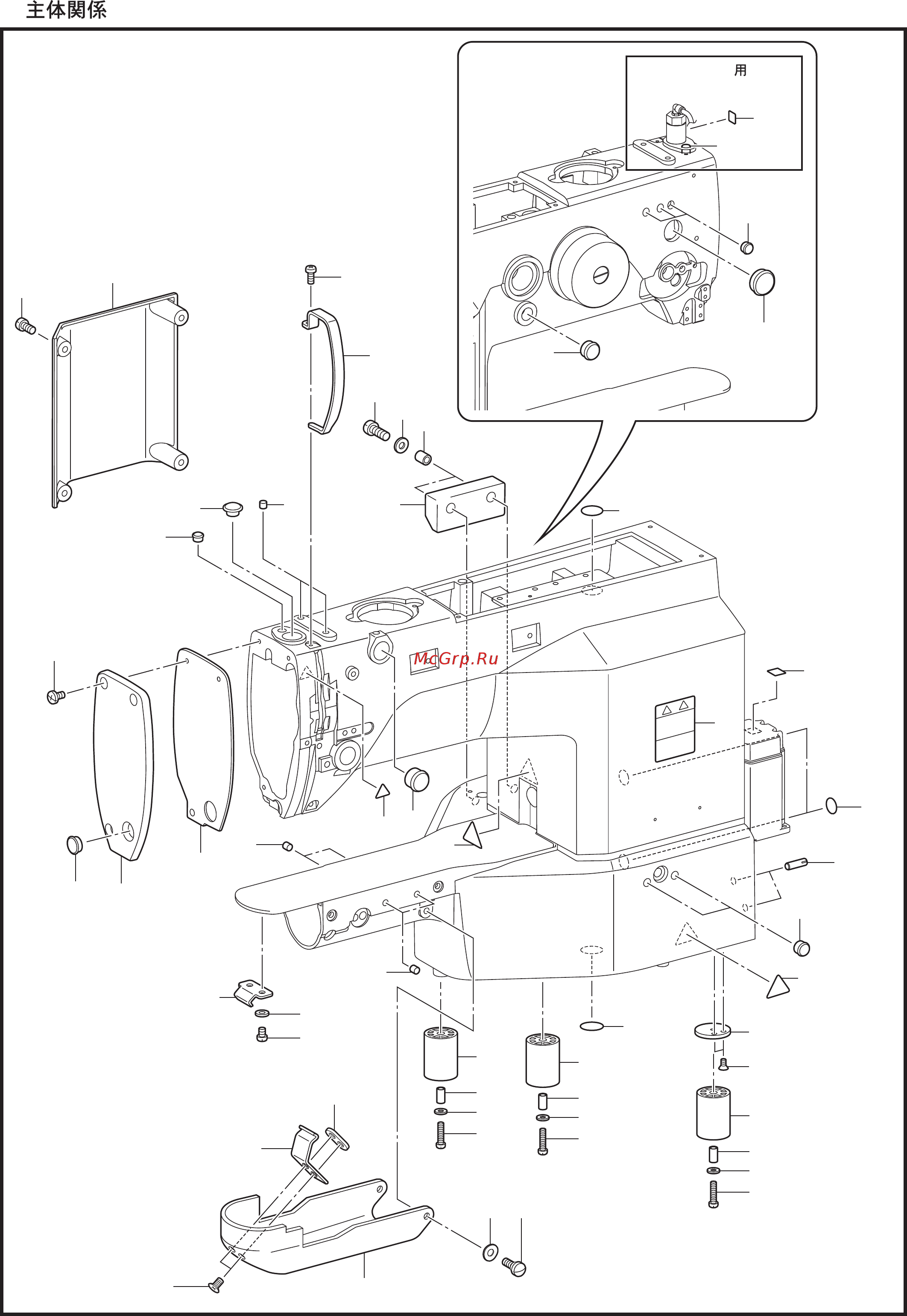Brother KE-430HS NEXIO [6/65] A machine body