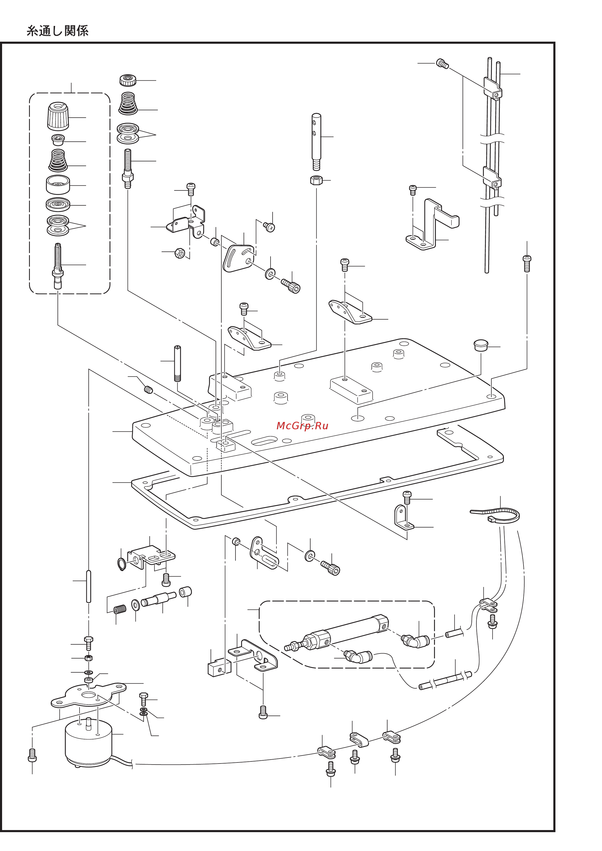 Brother RH-9820-01/02 [48/118] P1 threading mechanism