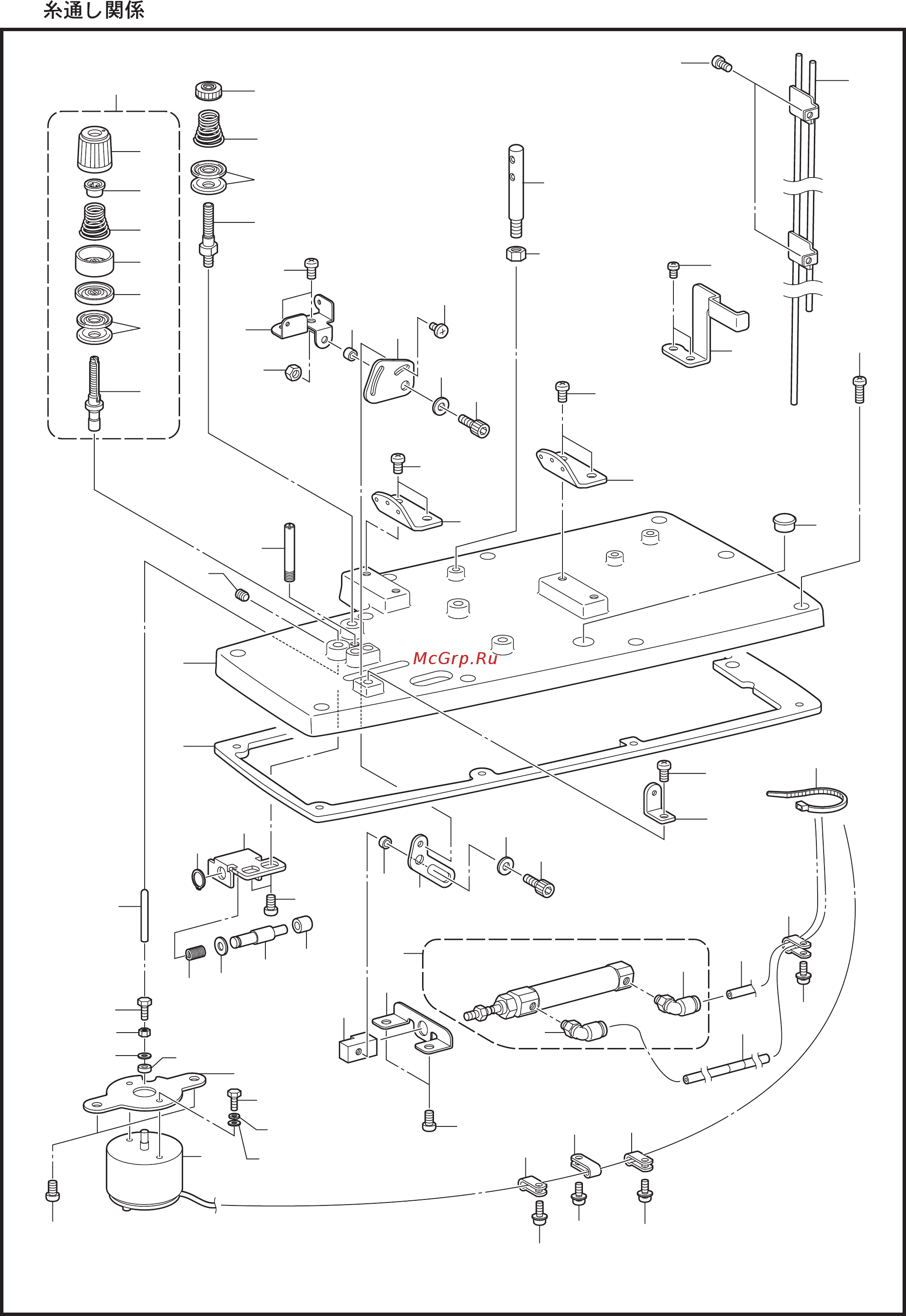 Brother RH-9820-01/02 [50/118] P1 threading mechanism