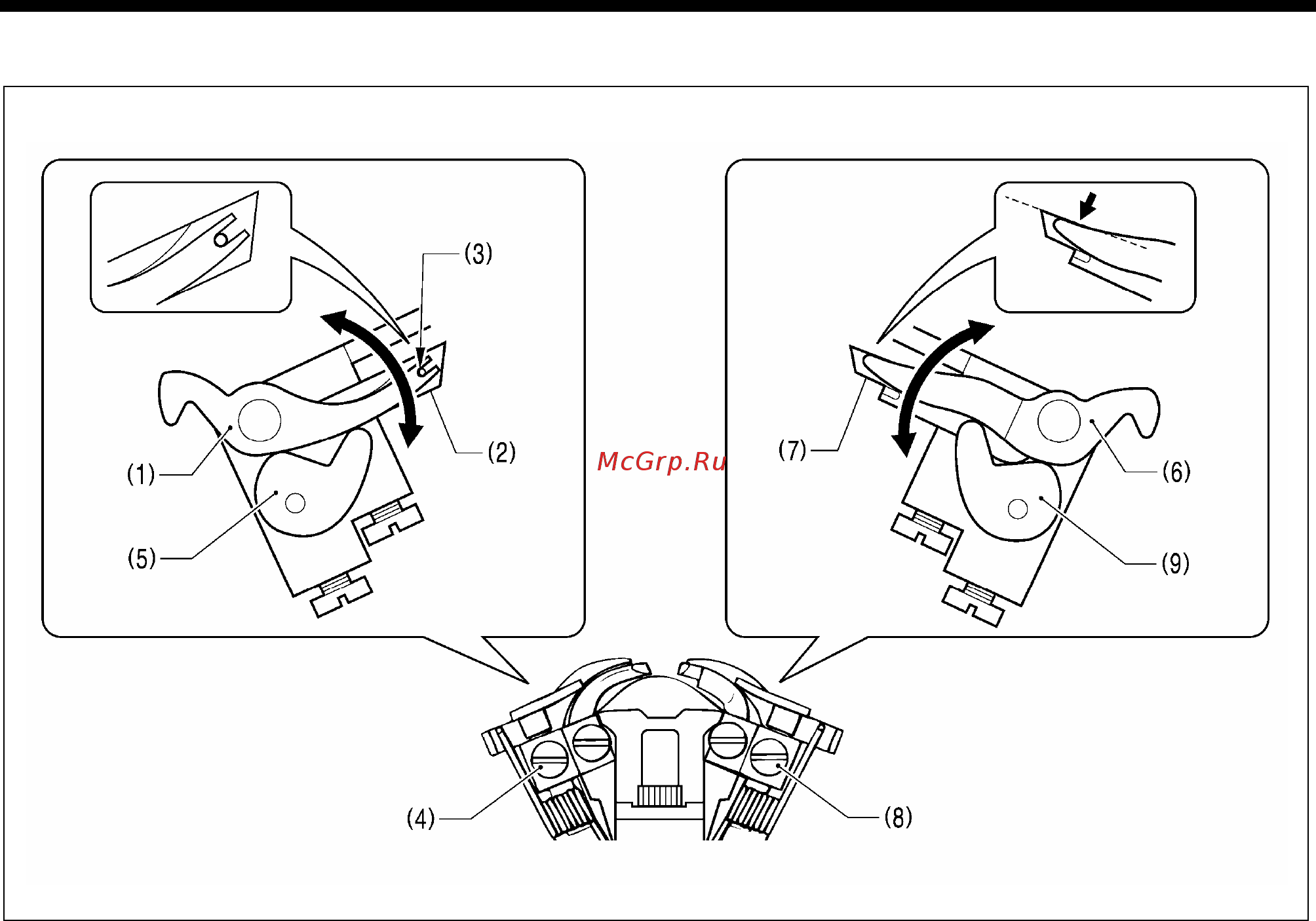 Brother RH-9820-01/02 [103/139] 9 регулировка положения ширителей