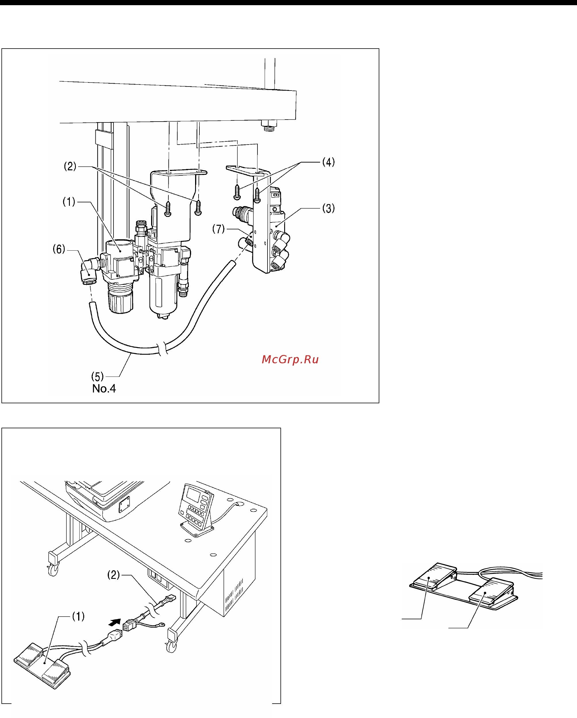 Brother RH-9820-01/02 [25/139] 9 установка пневмосистемы и блока электромагнитных клапанов