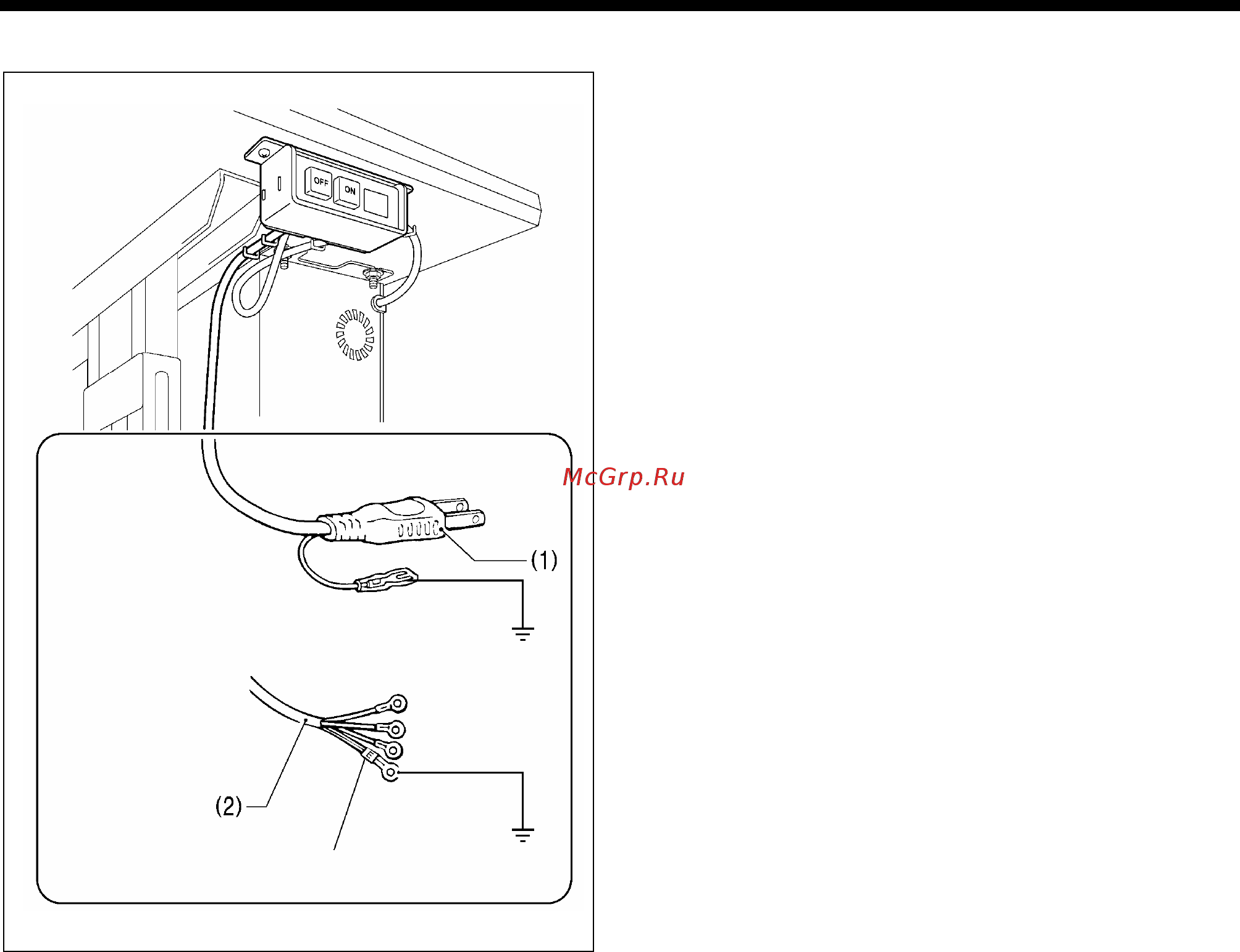 Brother RH-9820-01/02 [35/139] 16 3 подключение силового шнура