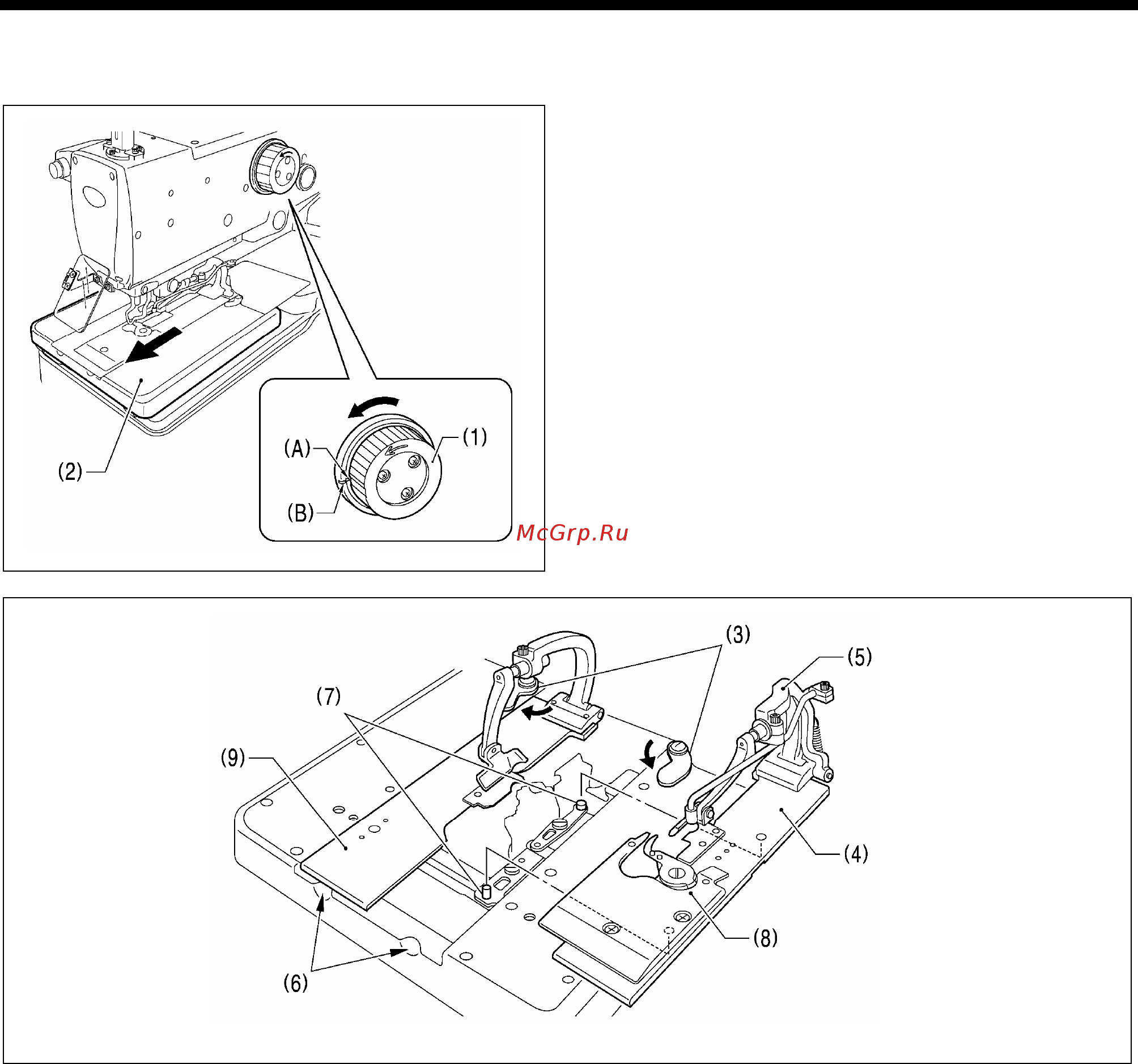 Brother RH-9820-01/02 [39/139] 21 установка и съём прижимных пластин материала