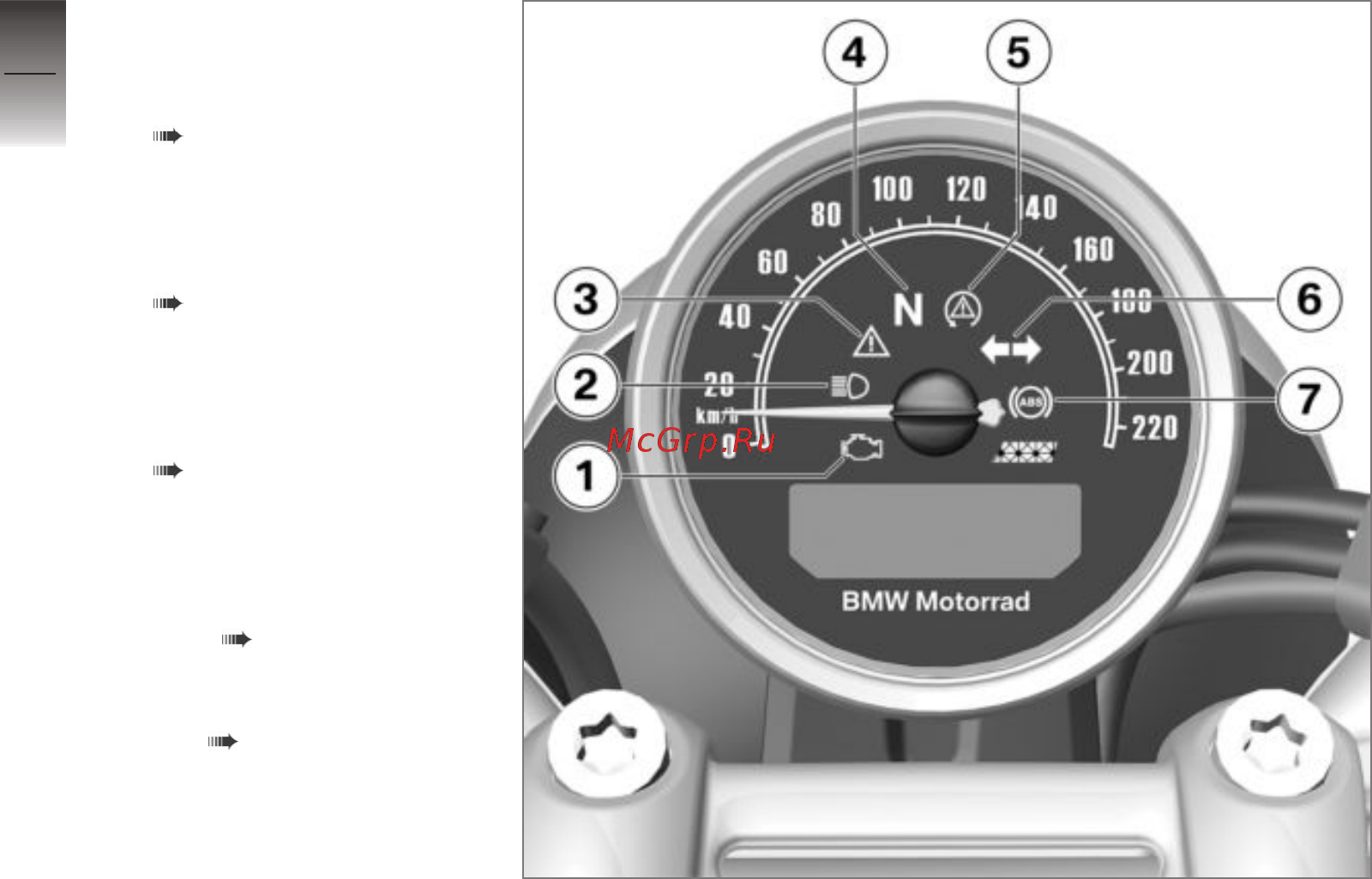 BMW R Nine T [22/169] Indicator and warning lights