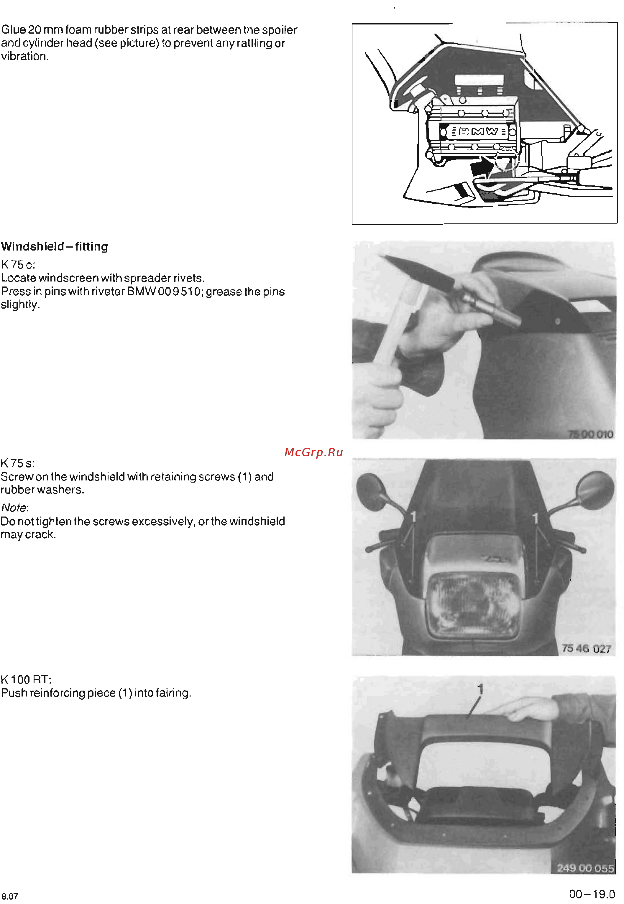 BMW K75 [19/461] Fitting