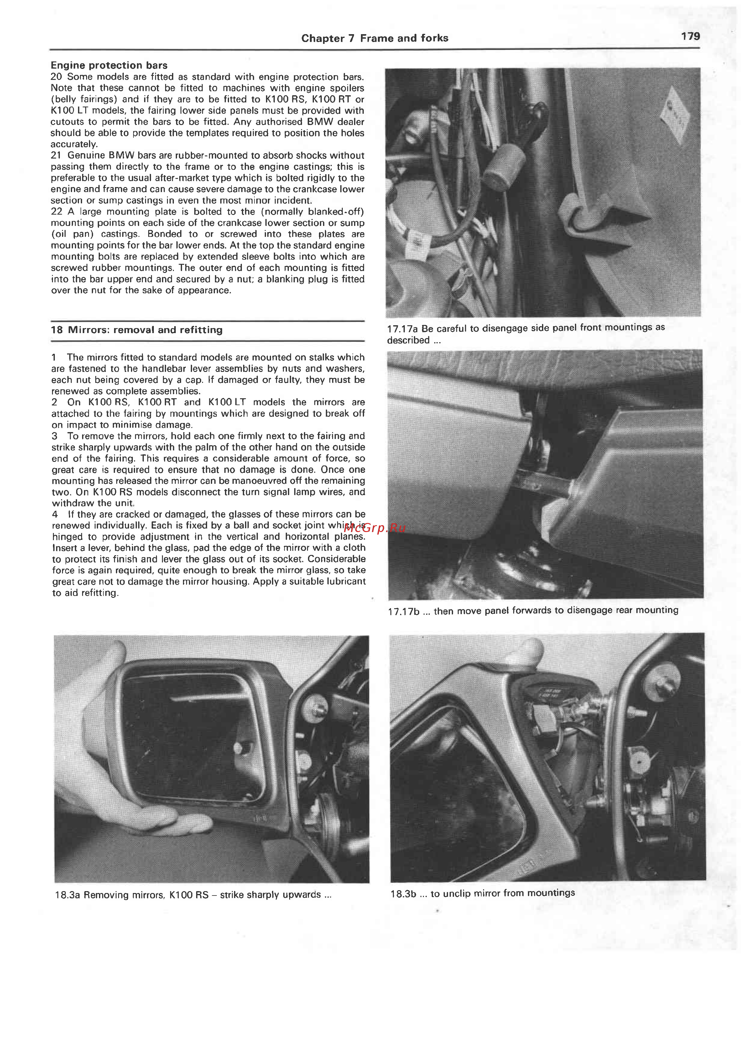 BMW K75 [179/236] Mirrors removal and refitting