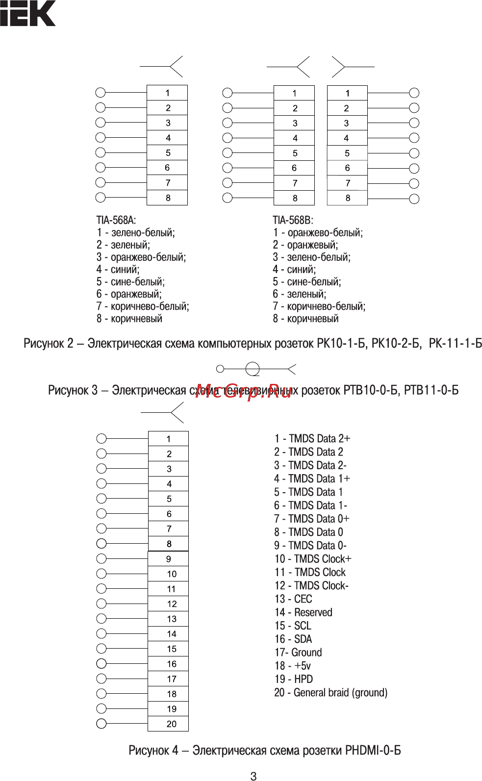 Iek РТ12-1-Б RJ12 BOLERO ETB10-01 [3/7] Страница 3