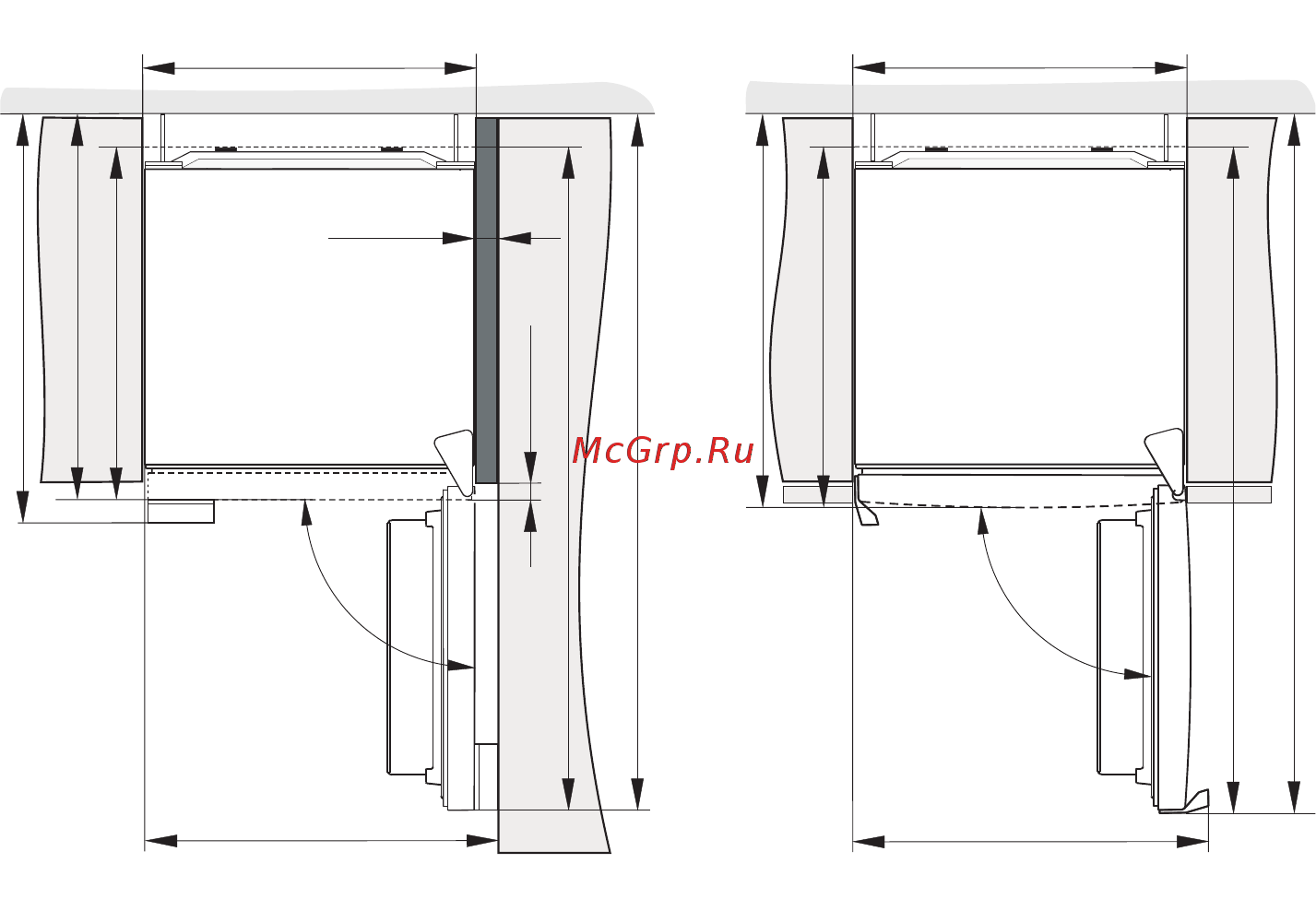 Gorenje NRK6191GHW4 [10/36] В комплект поставки входят два упора которые не позволяют установить прибор слишком близко к стене и крепятся снизу на задней стенке прибора упоры не обязательны к установке однако без них может возрасти потребление электроэнергии не устанавливайте прибор в зоне действия прямых солнечных лучей и рядом с источниками тепла если этого избежать невозможно используйте специальную изоляционную панель