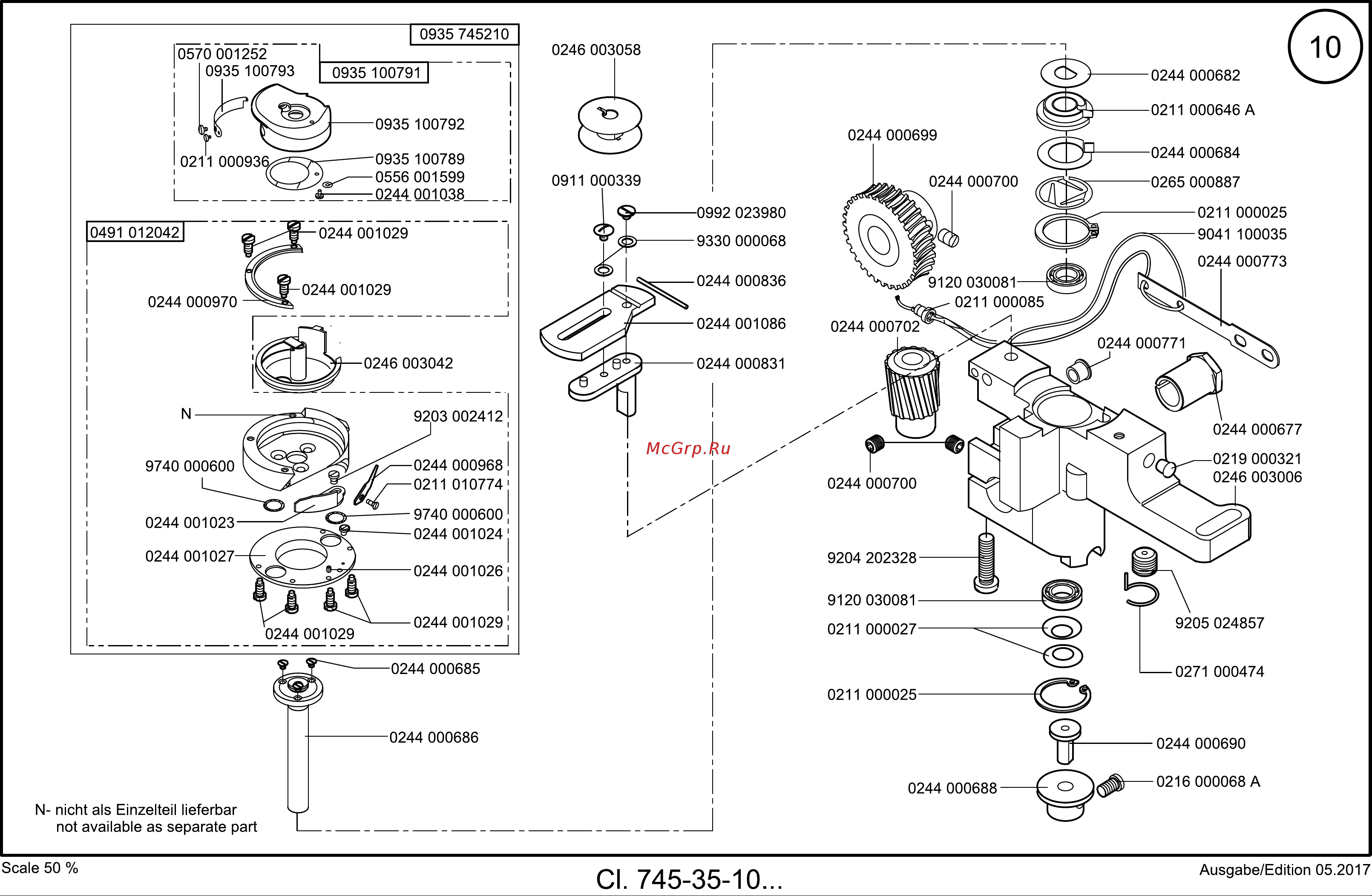 Durkopp Adler 745-35-10 S [15/204] Tafel 010