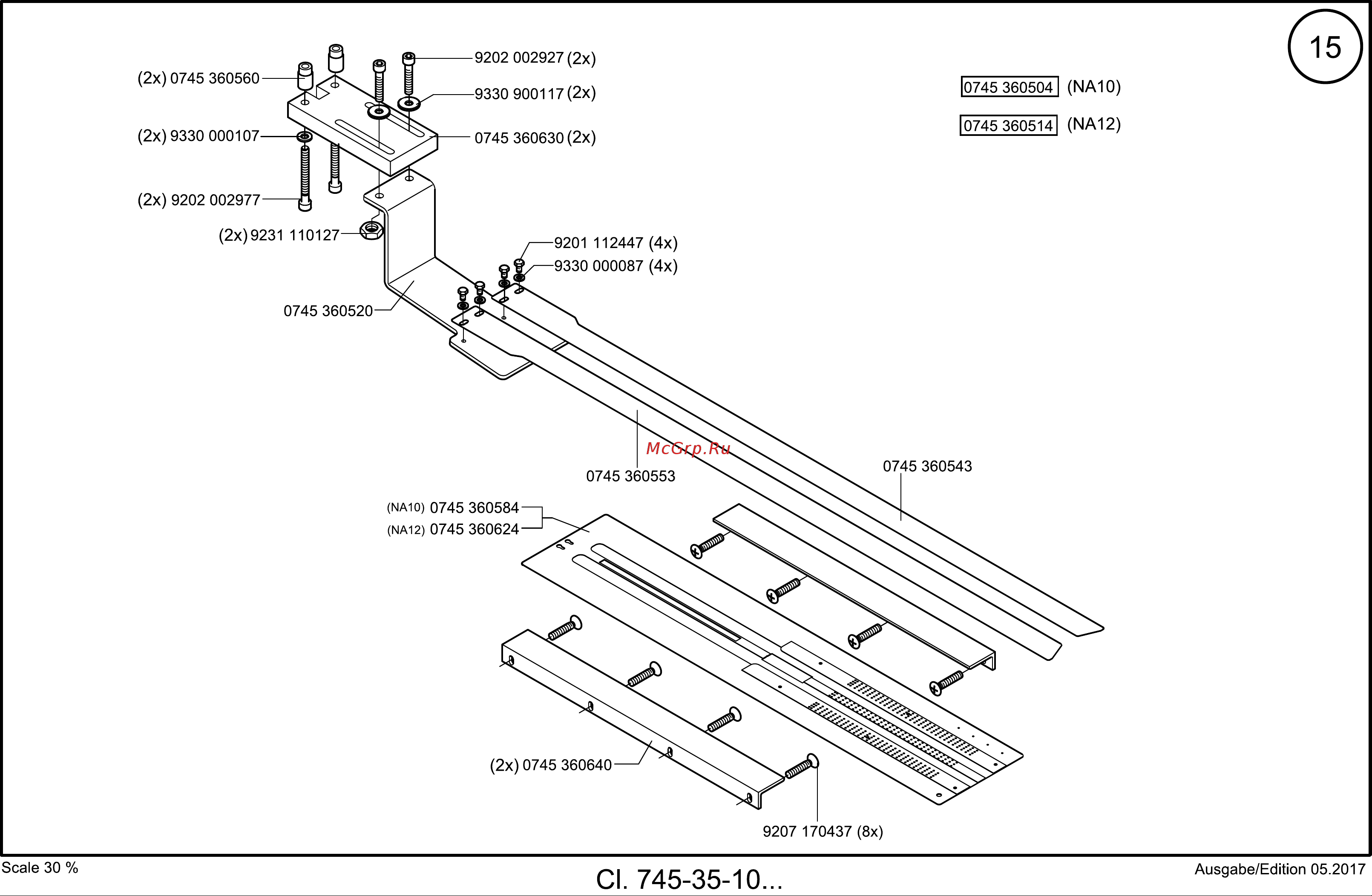 Durkopp Adler 745-35-10 S [20/204] Tafel 015