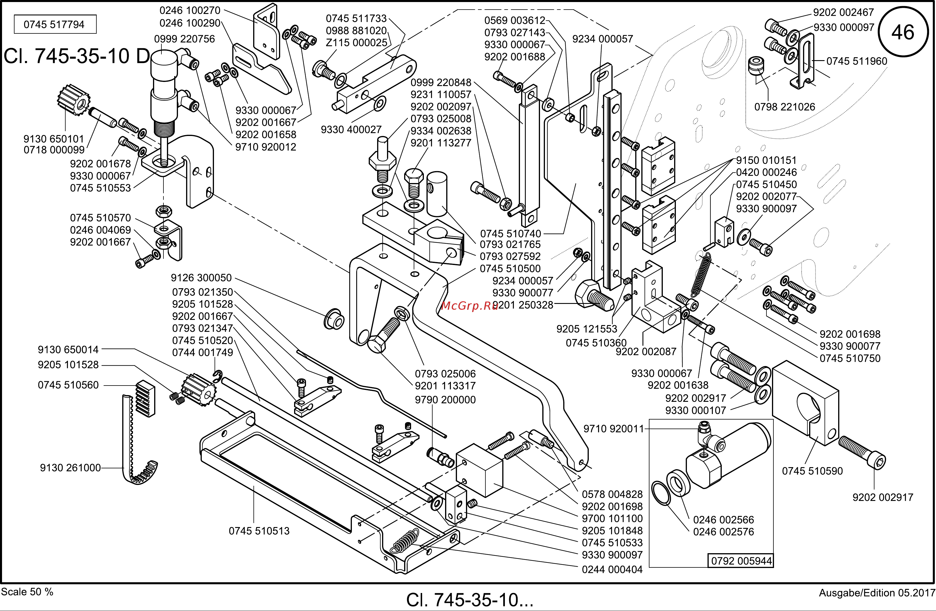 Durkopp Adler 745-35-10 S [51/204] Tafel 046