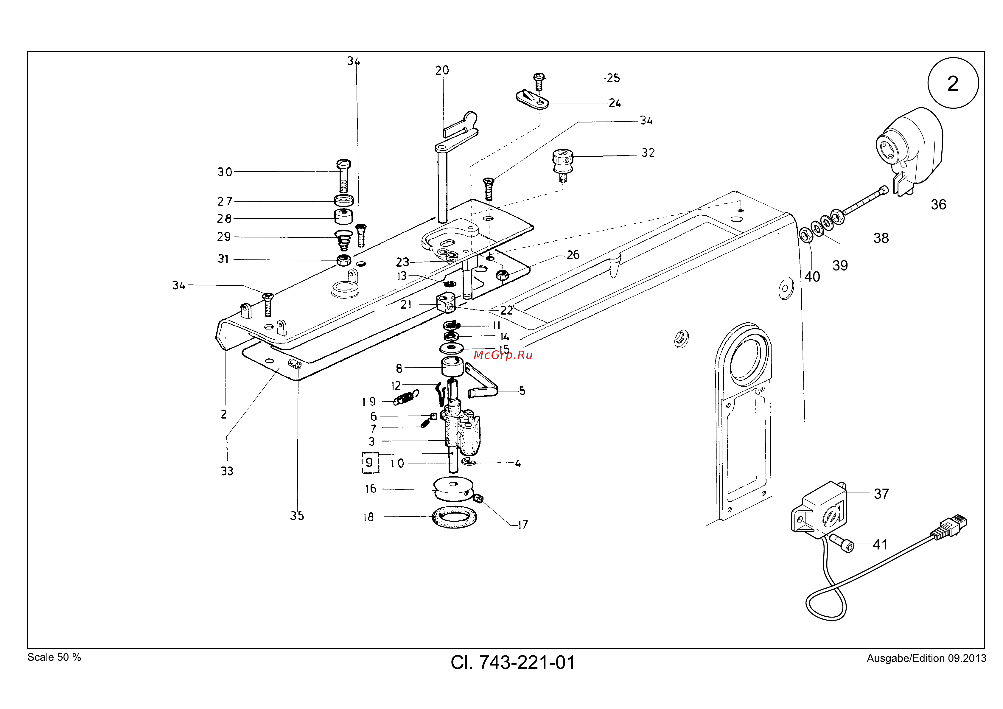 Durkopp Adler 743-121-01 / -221-01 [6/58] Tafel 02