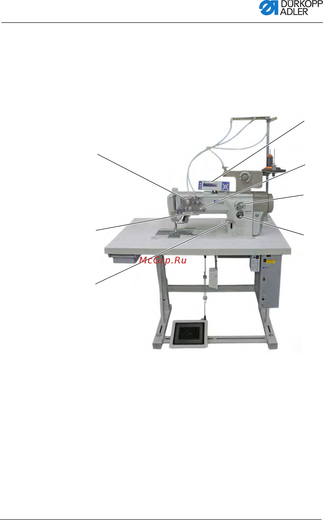 Durkopp Adler 867-394342-M AE [17/160] Компоненты машины