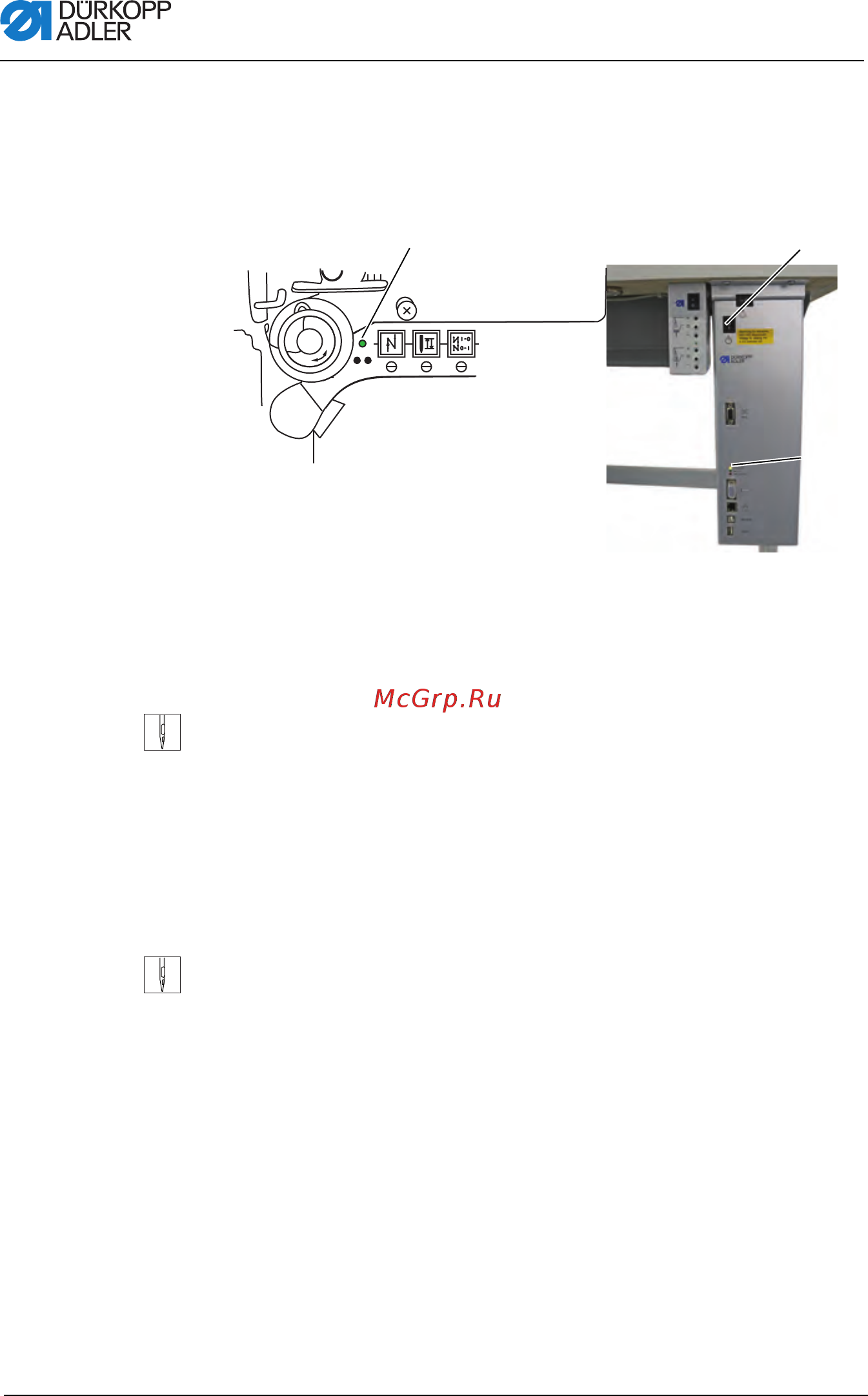 Durkopp Adler 867-290040-70 M [22/160] Включение и выключение швейной машины