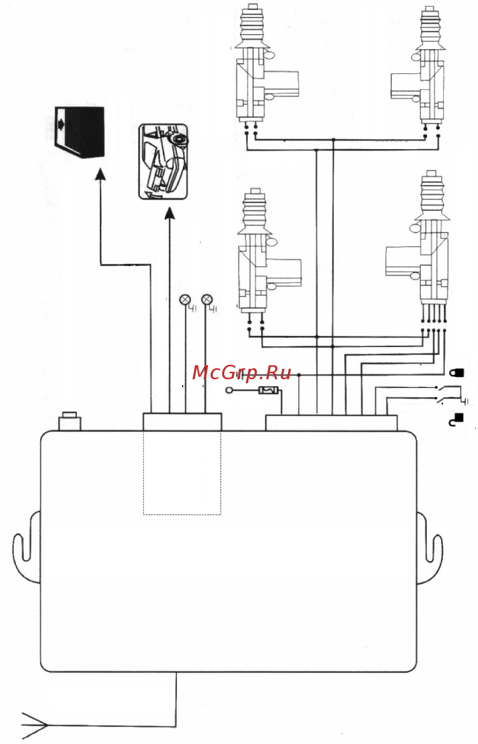 Вымпел BCS-5P/YR-301c-5P 6032 [4/12] Кнопка синхронизации с пду