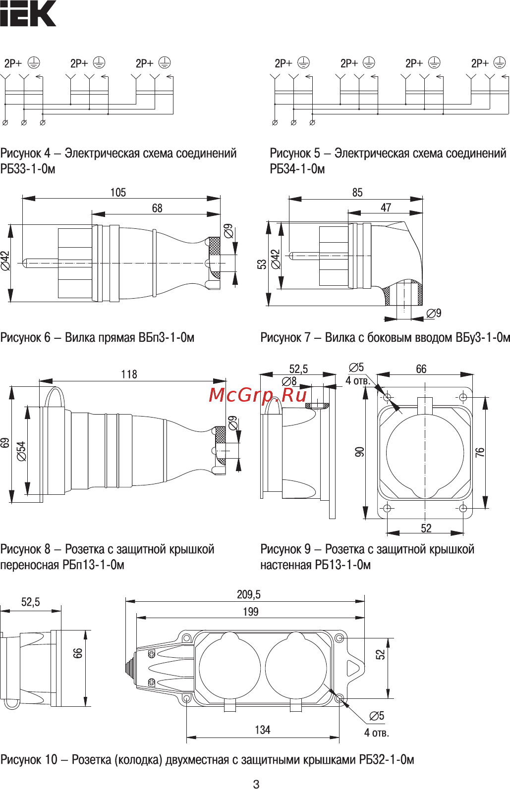 Iek ВБп3-1-0м IP44 ОМЕГА PKR01-016-2-K02 [3/8] Страница 3