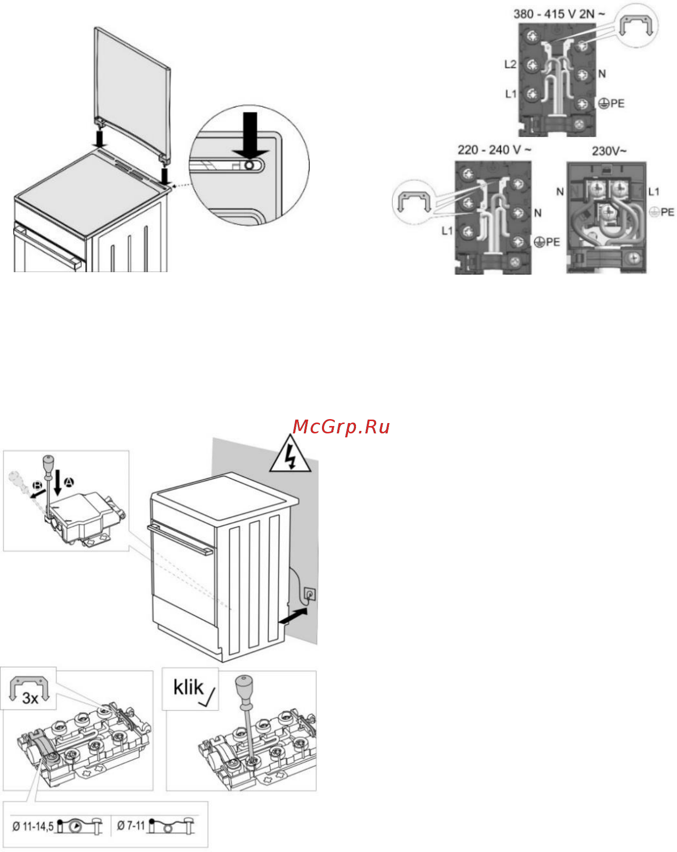Gorenje K5141WH [22/28] Подключение к электросети