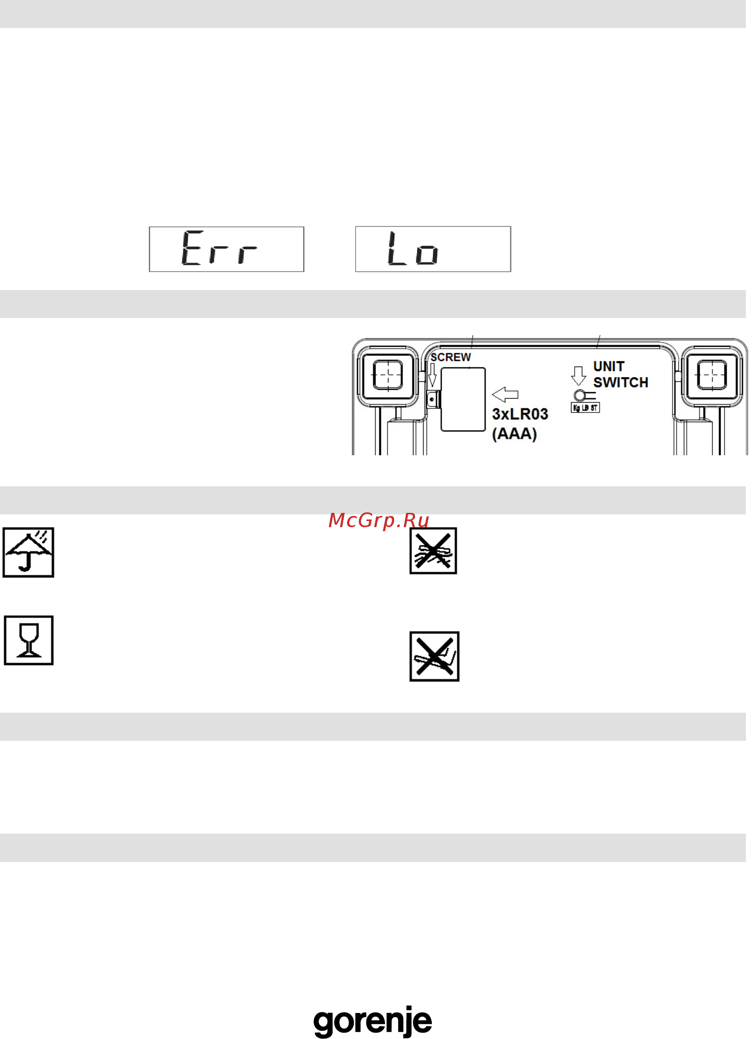 Gorenje OT180KARIM LED [22/44] Внимание