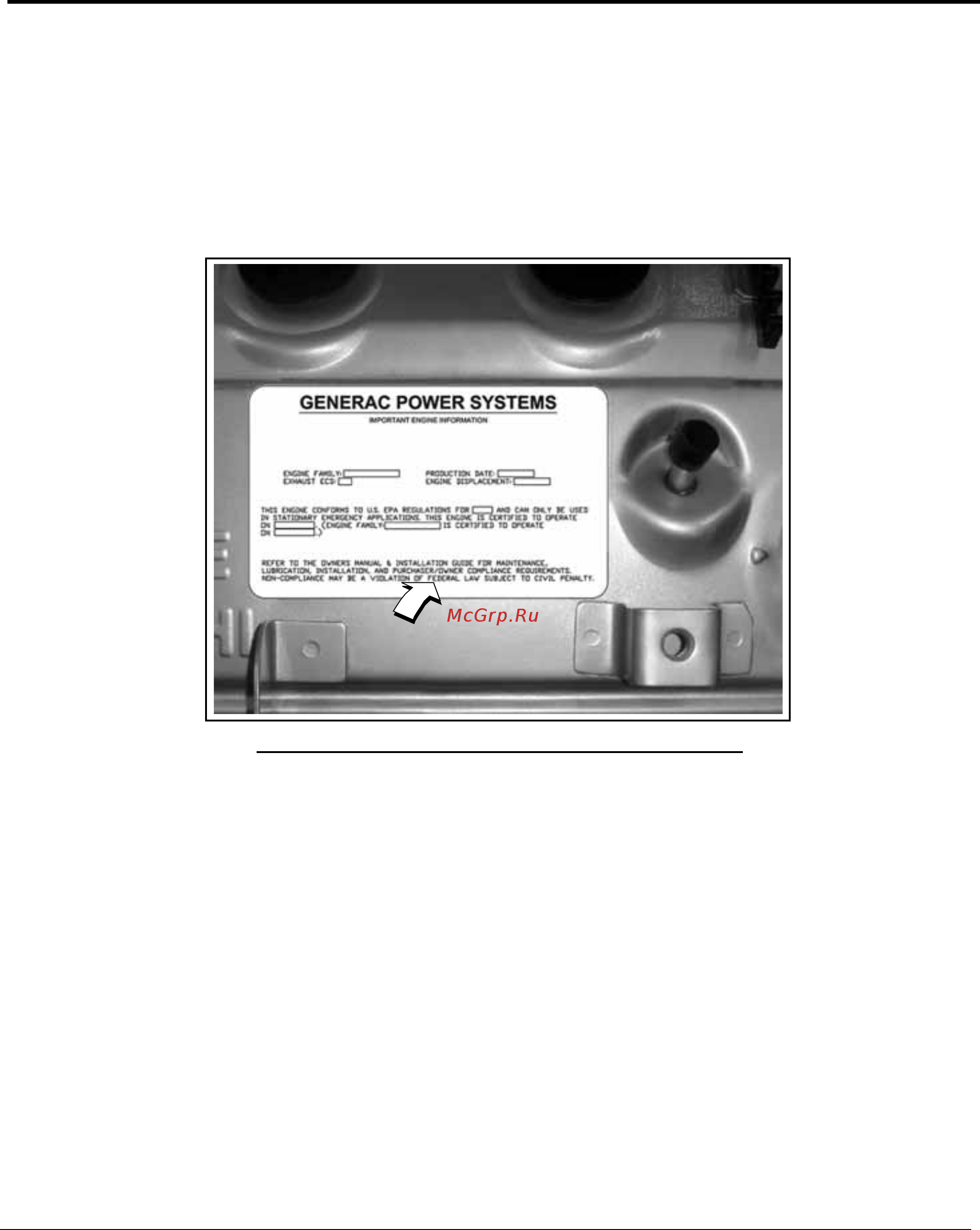 Generac RG 027 3P [11/60] Технические характеристики