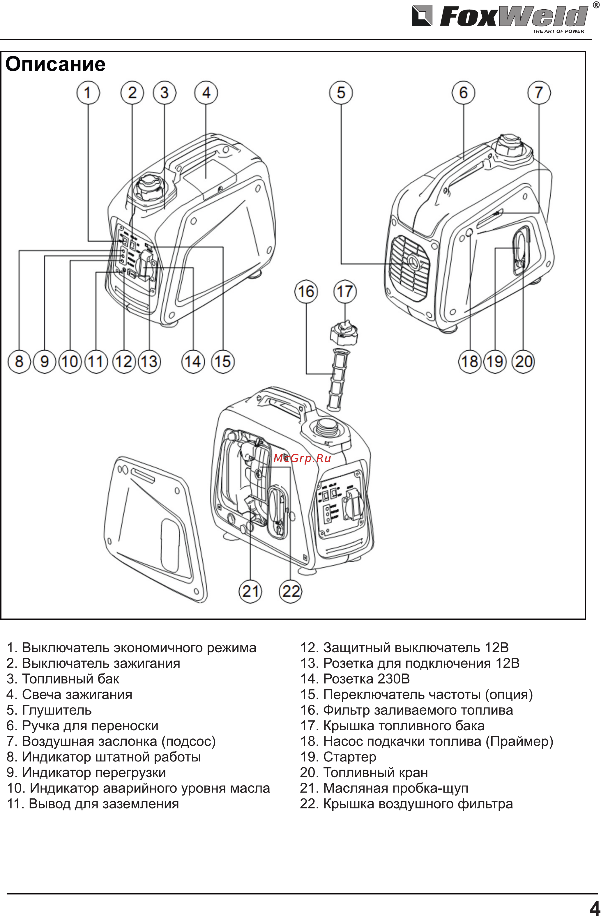 Foxweld GIN-1500 [4/19] Страница 4