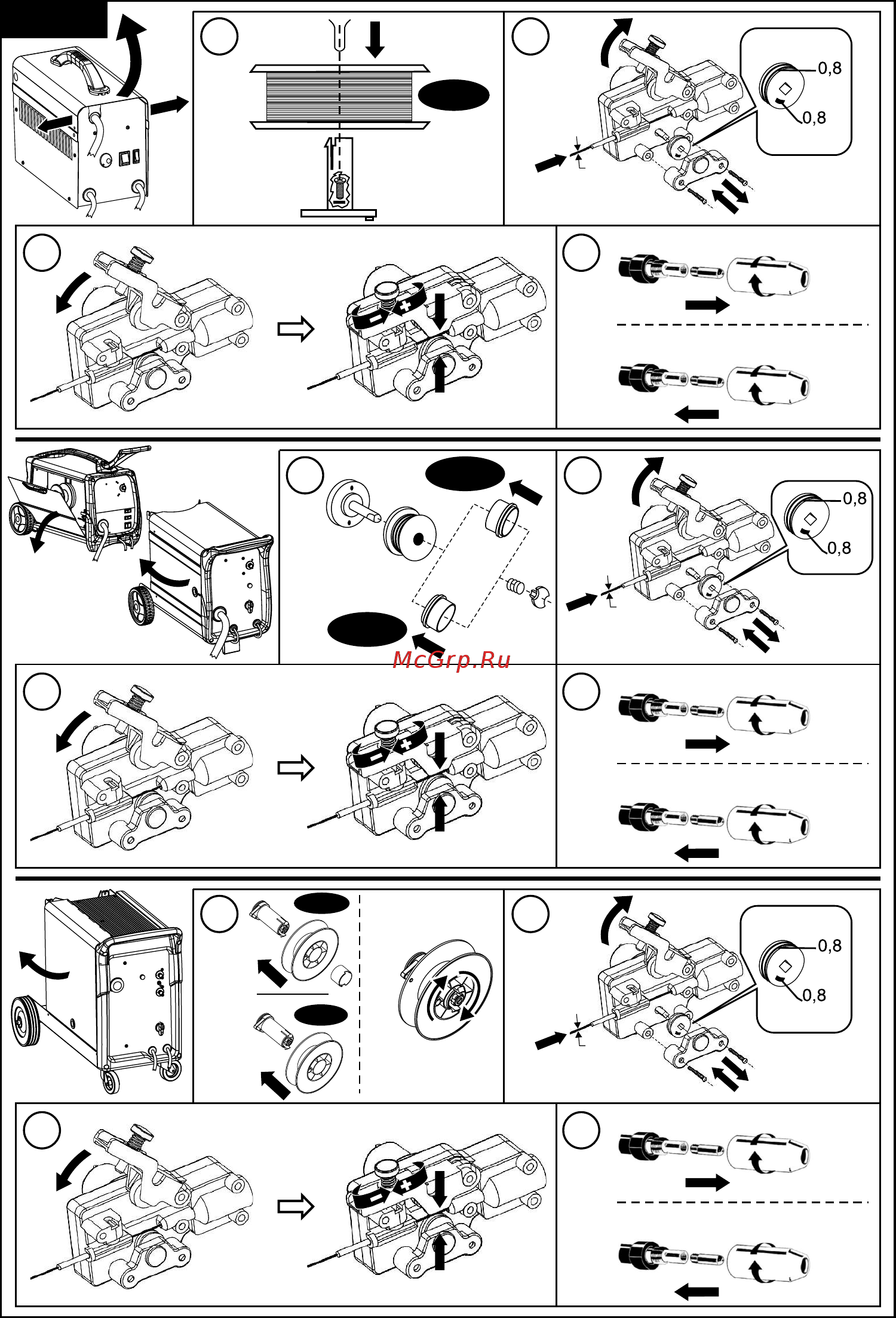 Telwin BIMAX 162 TURBO Инструкция по эксплуатации онлайн [80/84] 413775